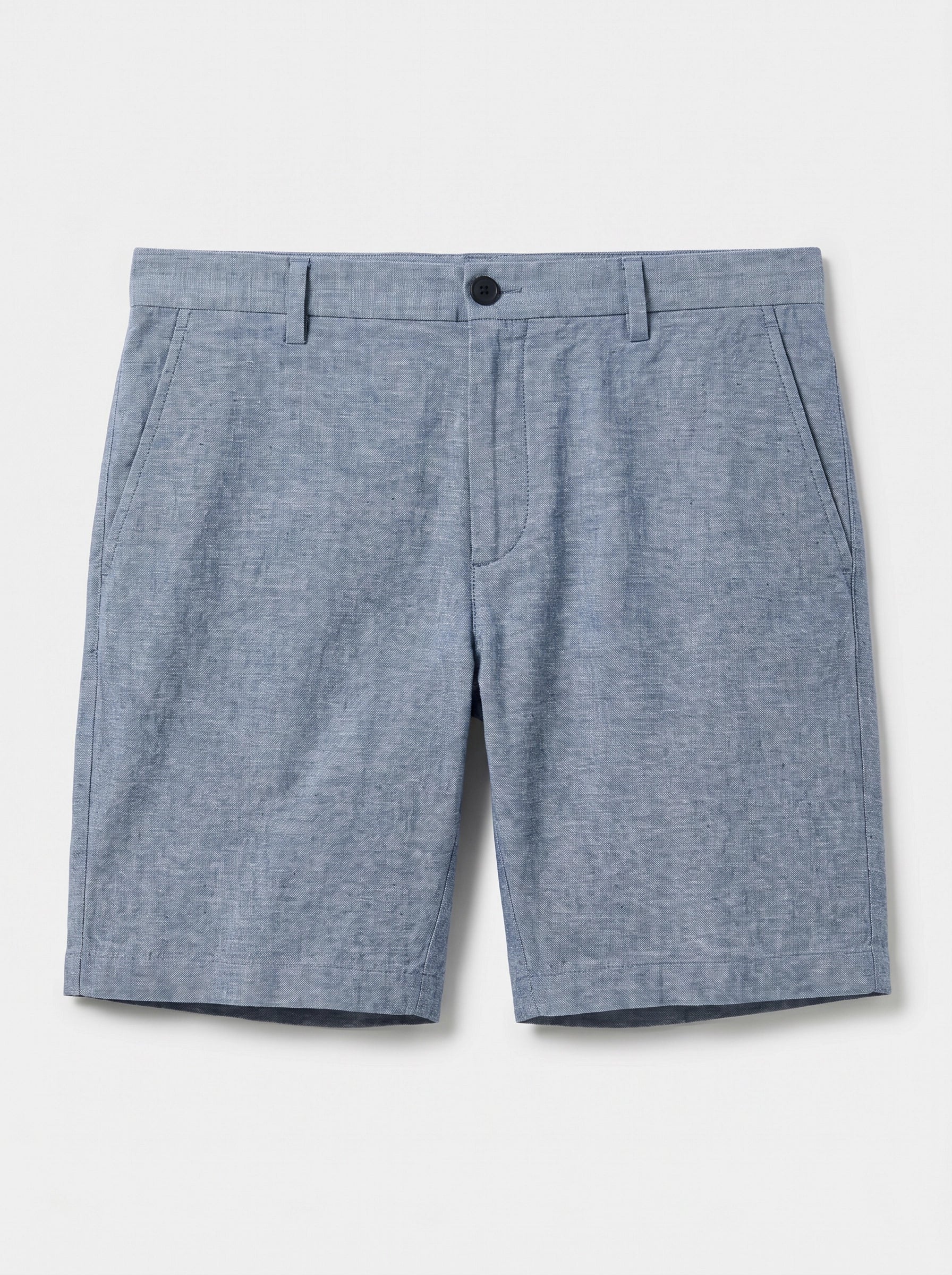8" Flat Front Linen Cotton Short - Image 5