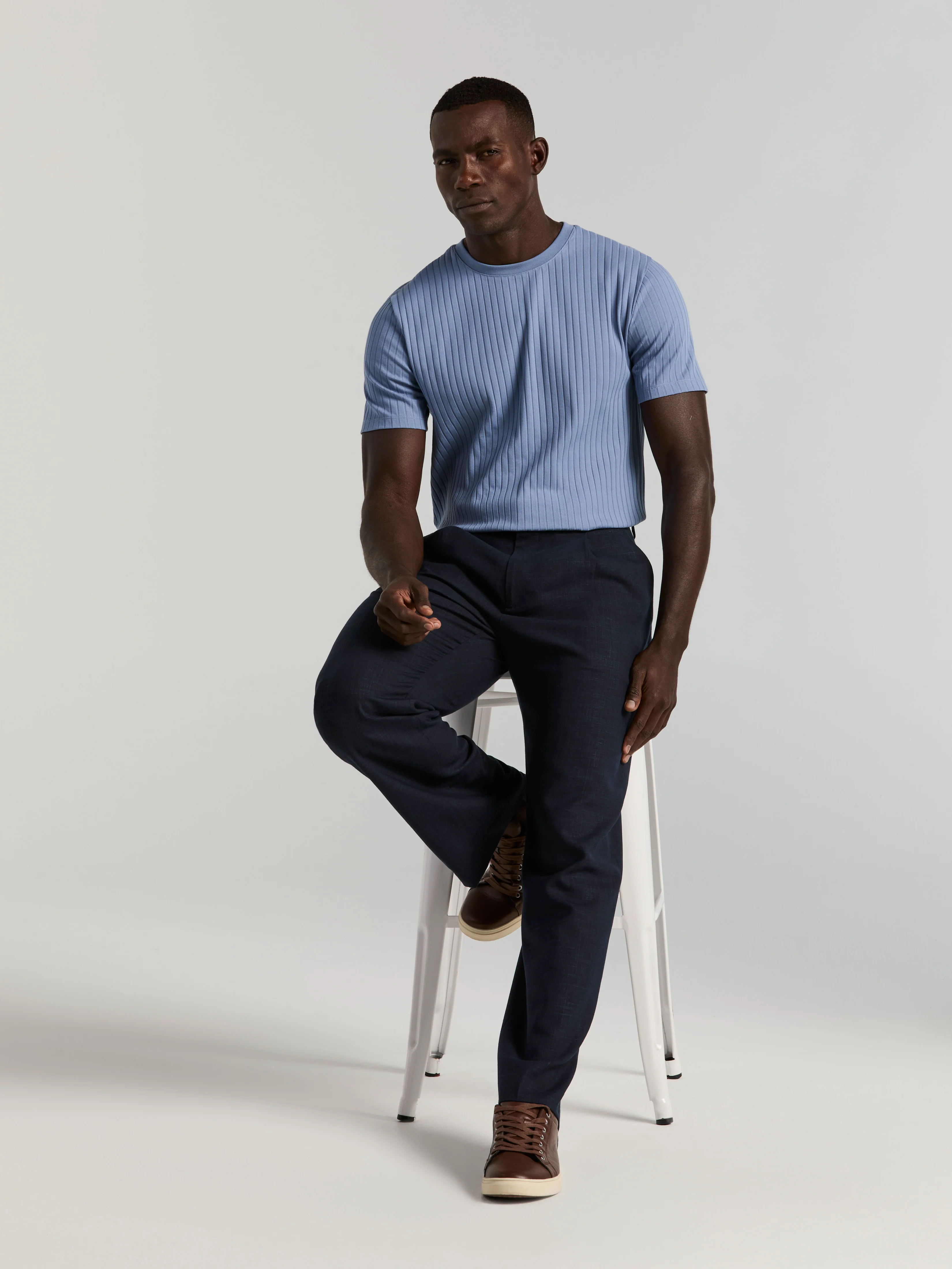 Stretch Classic Pleated Suit Pant - Image 5