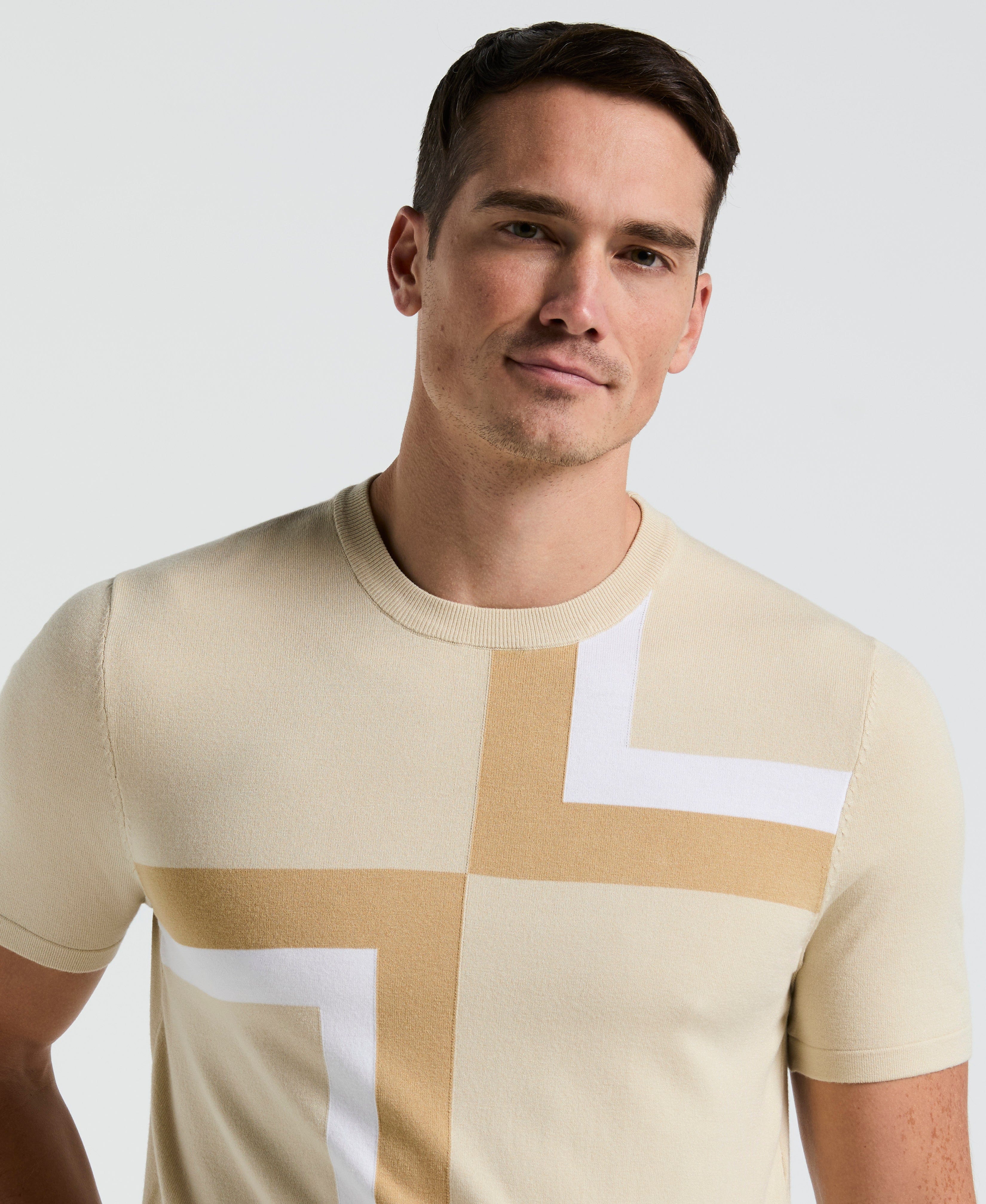 Colorblock Crewneck Sweater Tee - Image 3