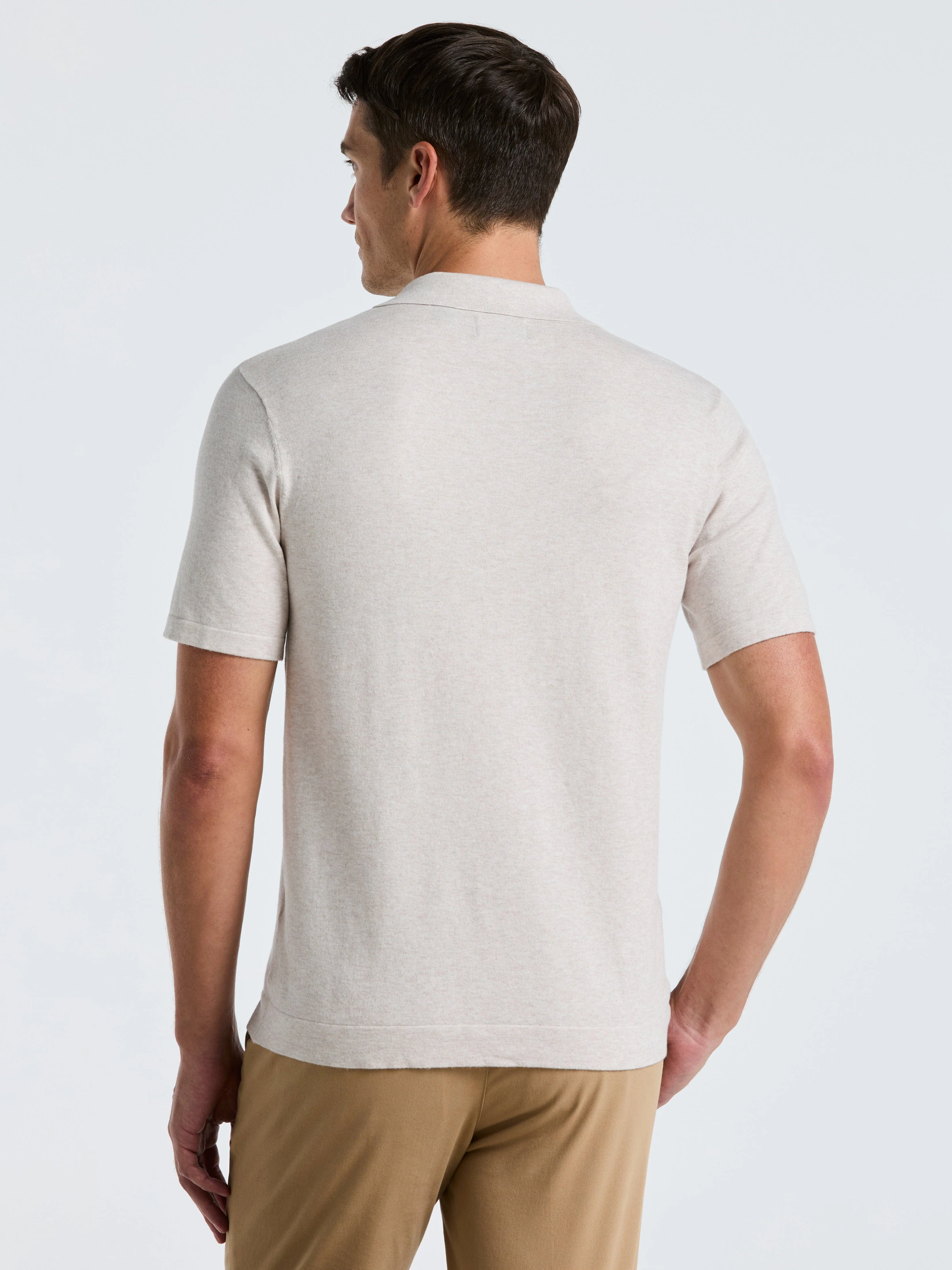 Tech Knit Open Collar Sweater Polo - Image 13