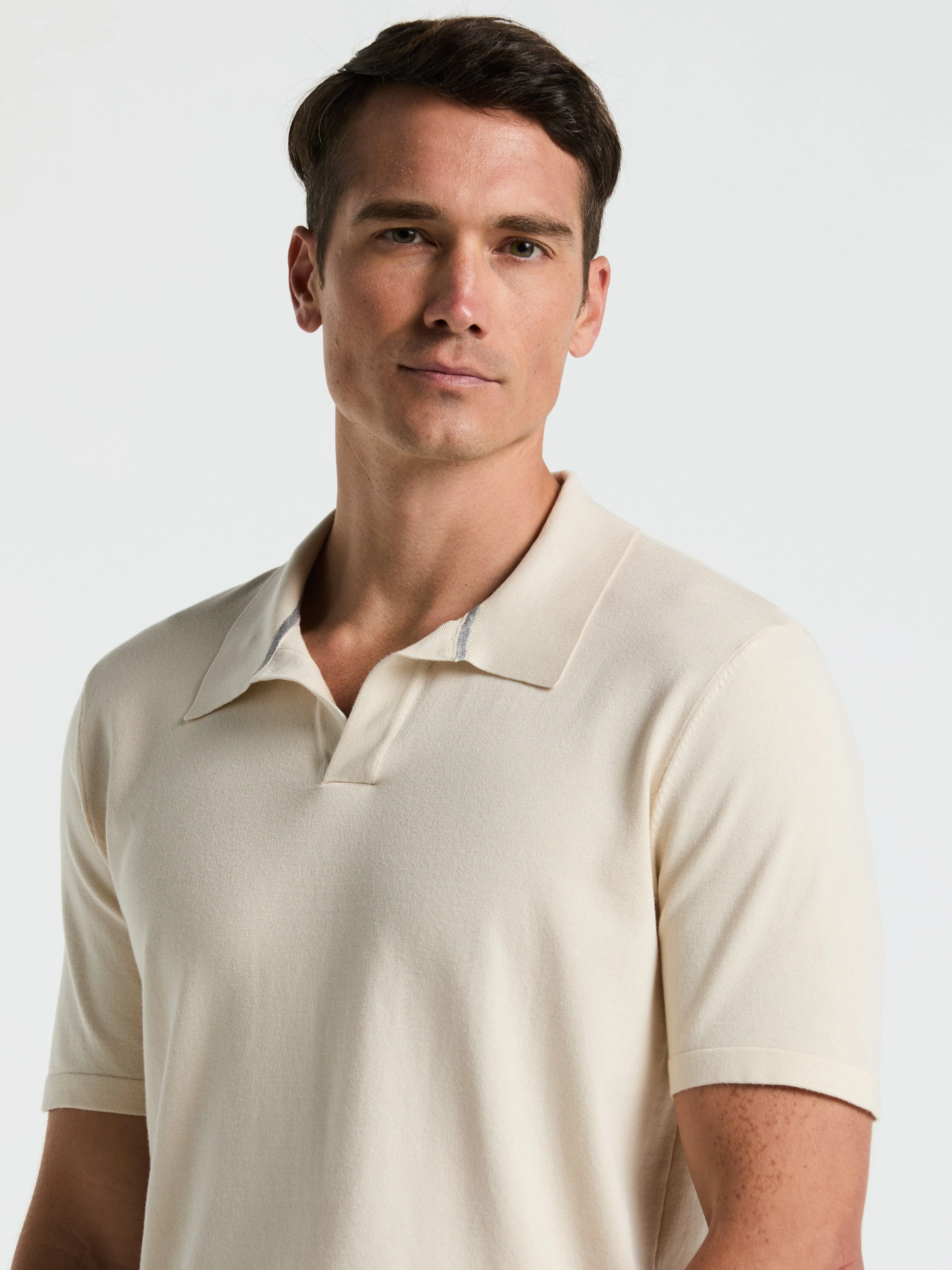 Tech Knit Open Collar Sweater Polo - Image 16