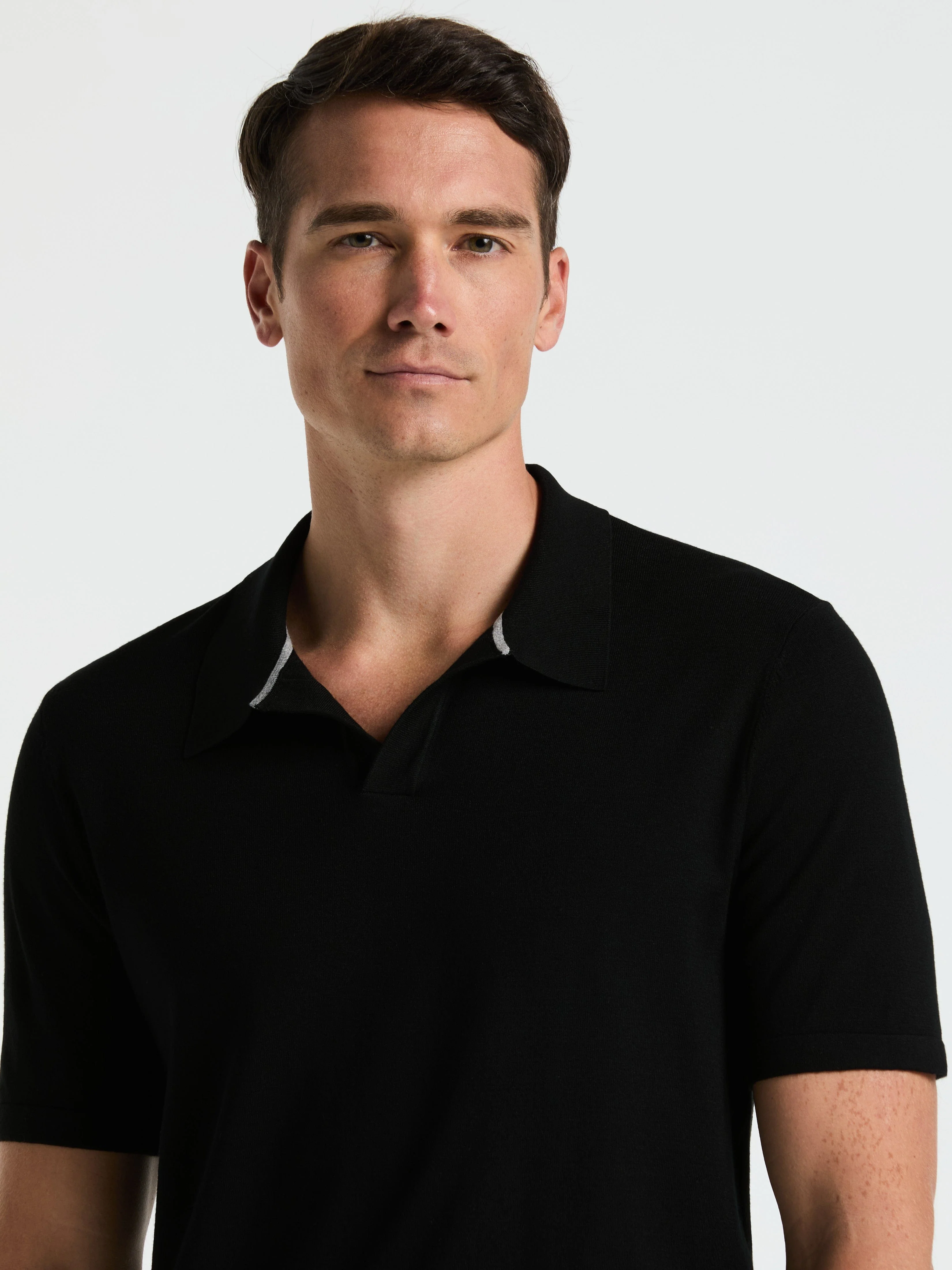 Tech Knit Open Collar Sweater Polo - Image 20