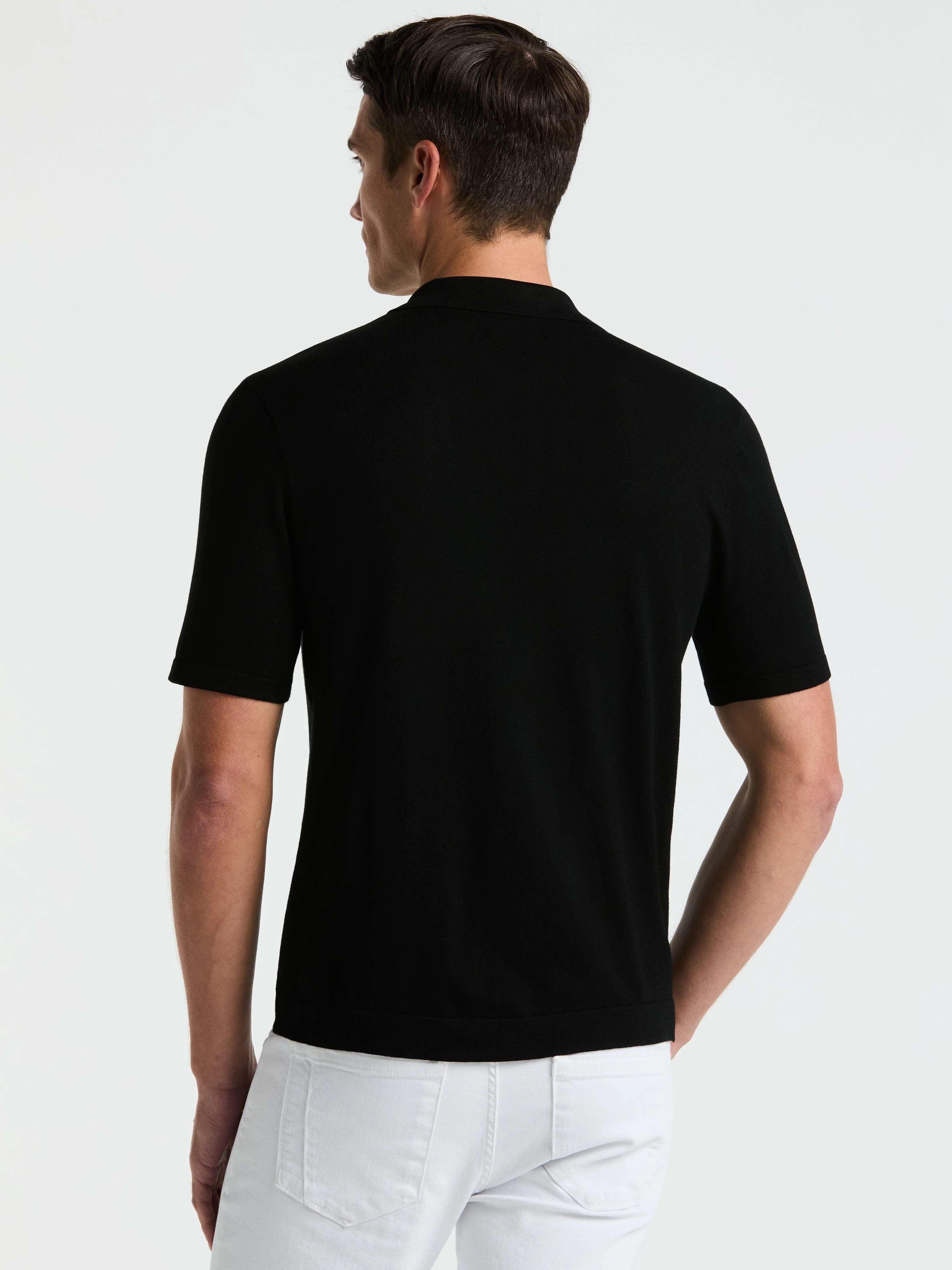 Tech Knit Open Collar Sweater Polo - Image 25