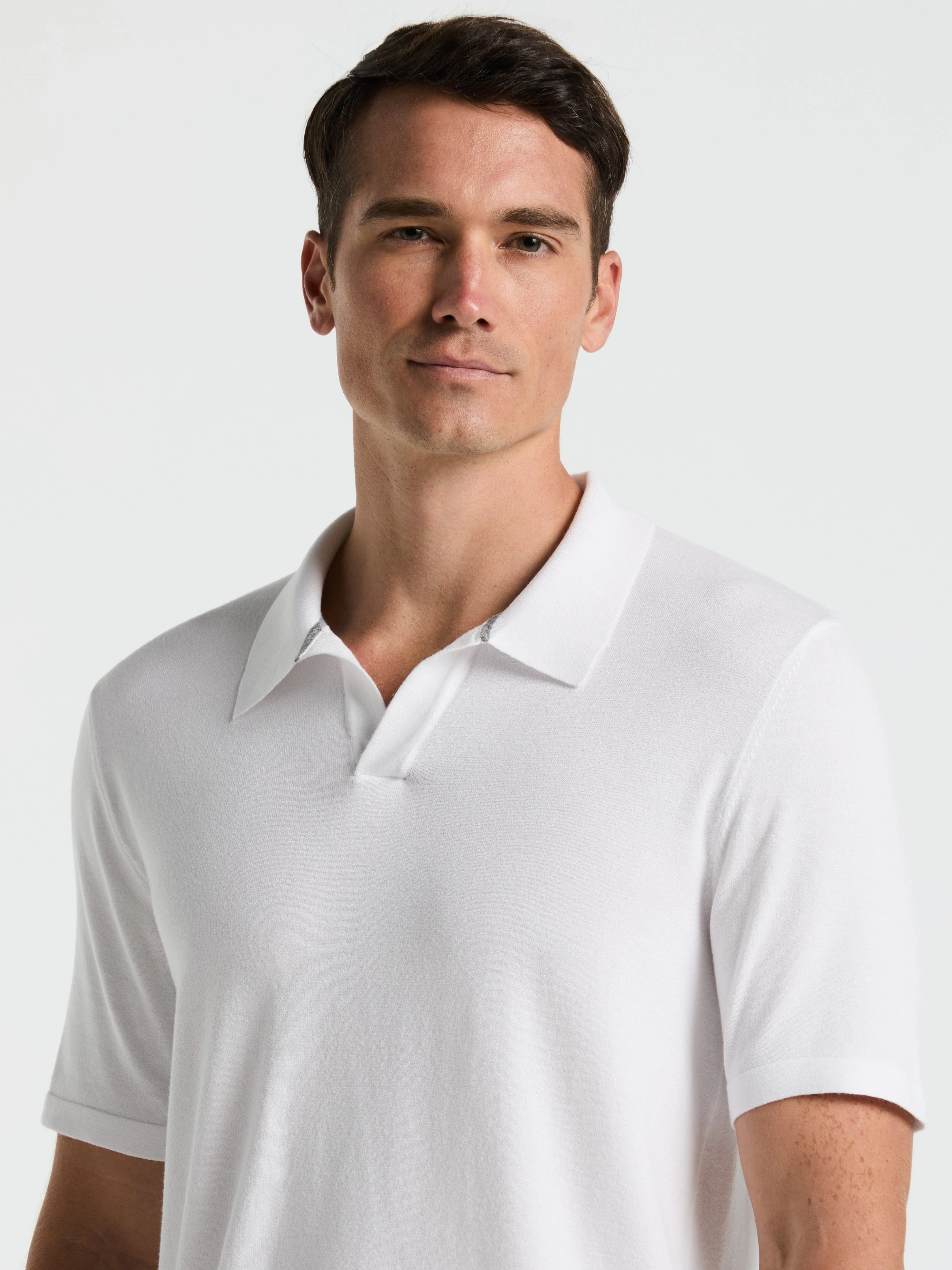 Tech Knit Open Collar Sweater Polo - Image 30