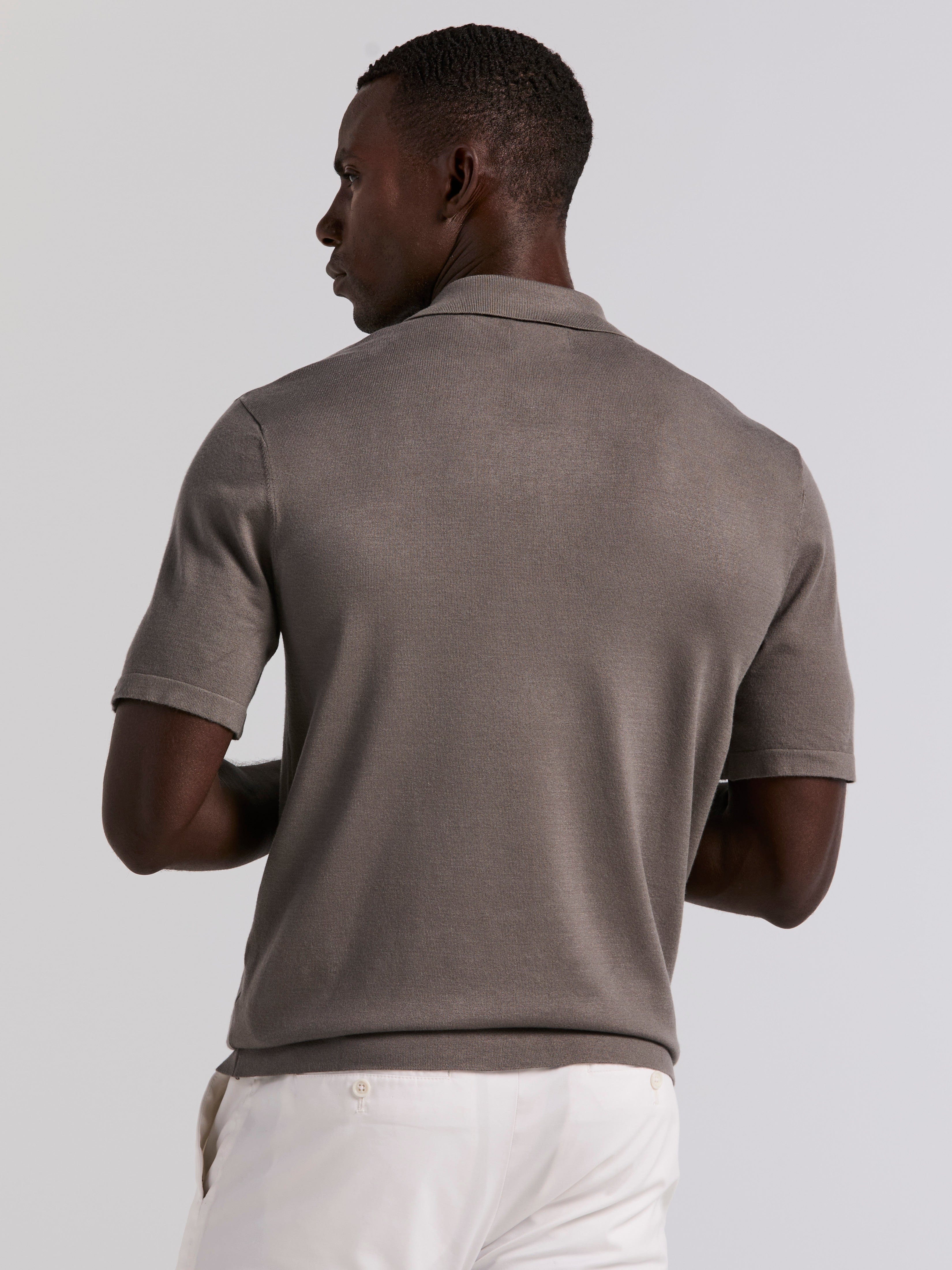 Tech Knit Open Collar Sweater Polo - Image 9