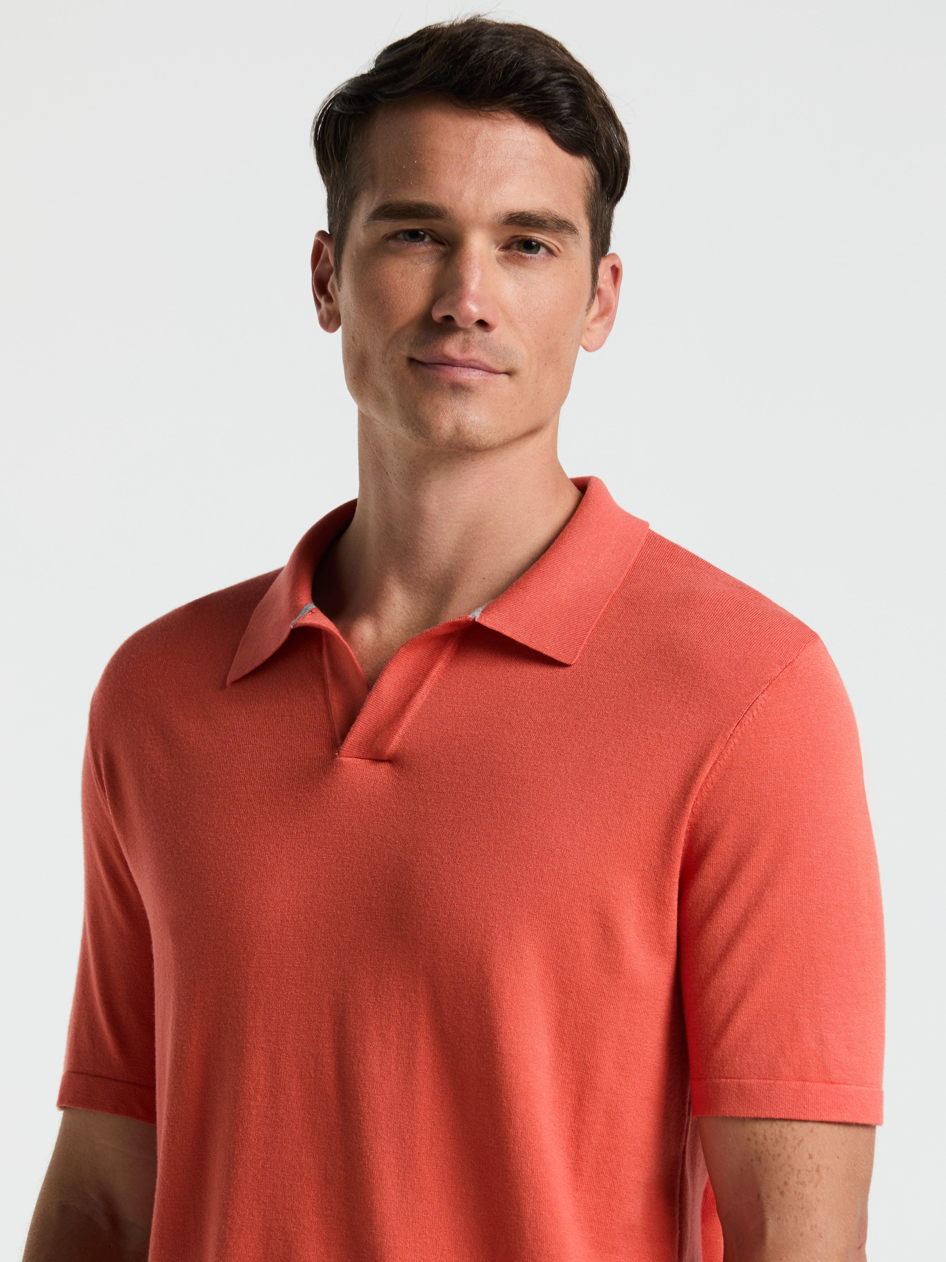 Tech Knit Open Collar Sweater Polo - Image 3