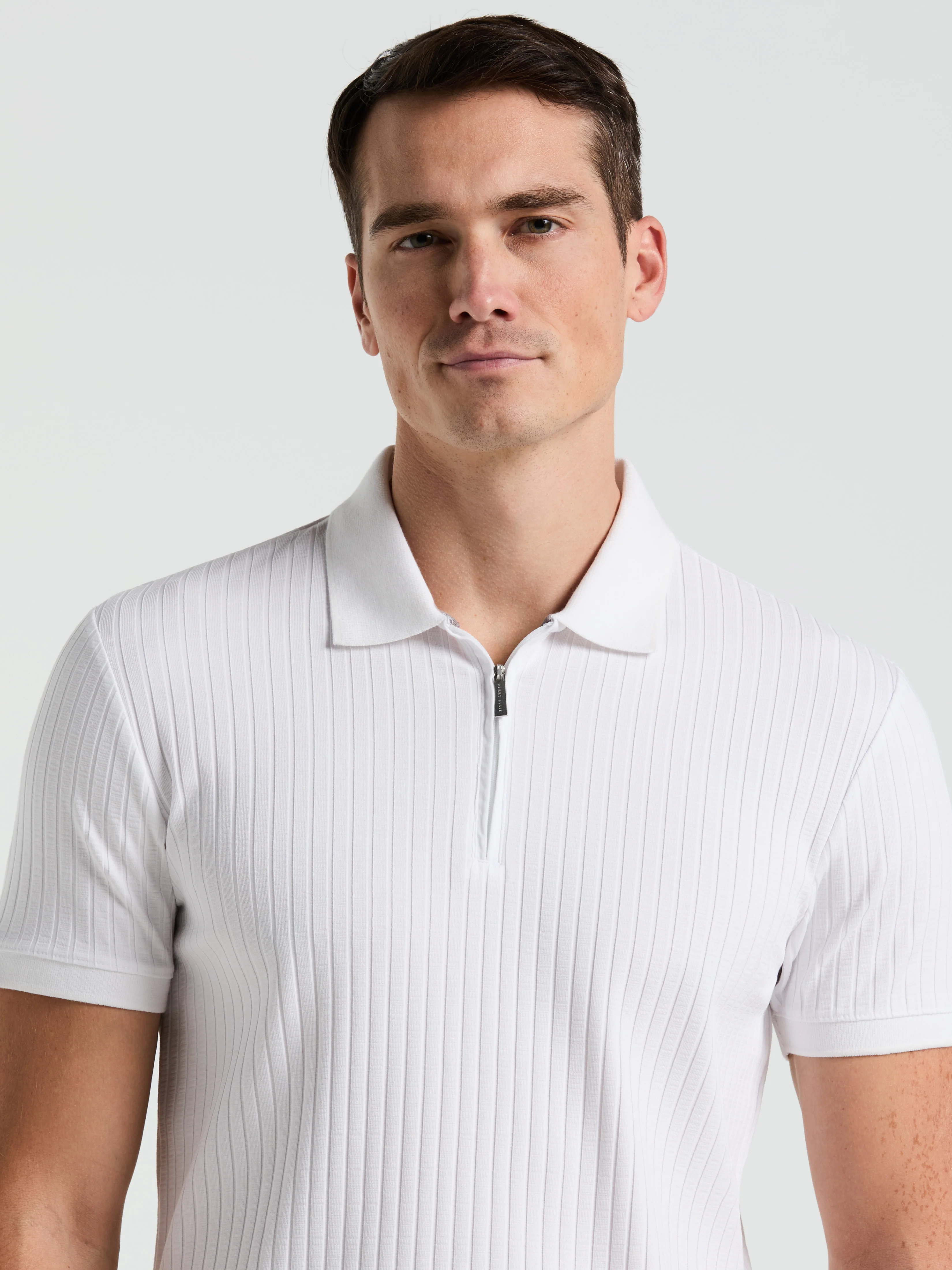 Quarter Zip Ribbed Polo - Image 21