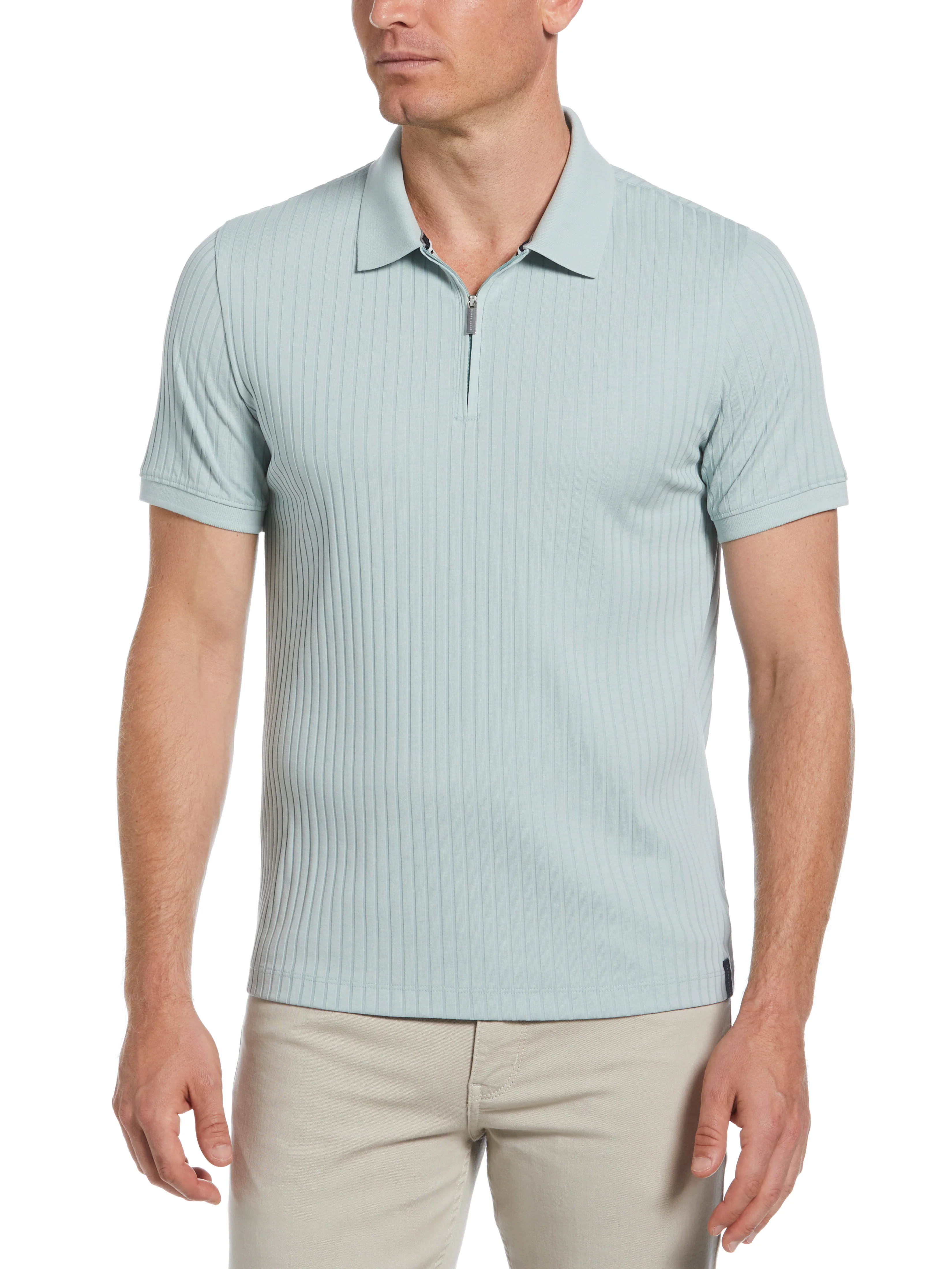 Quarter Zip Ribbed Polo - Image 28