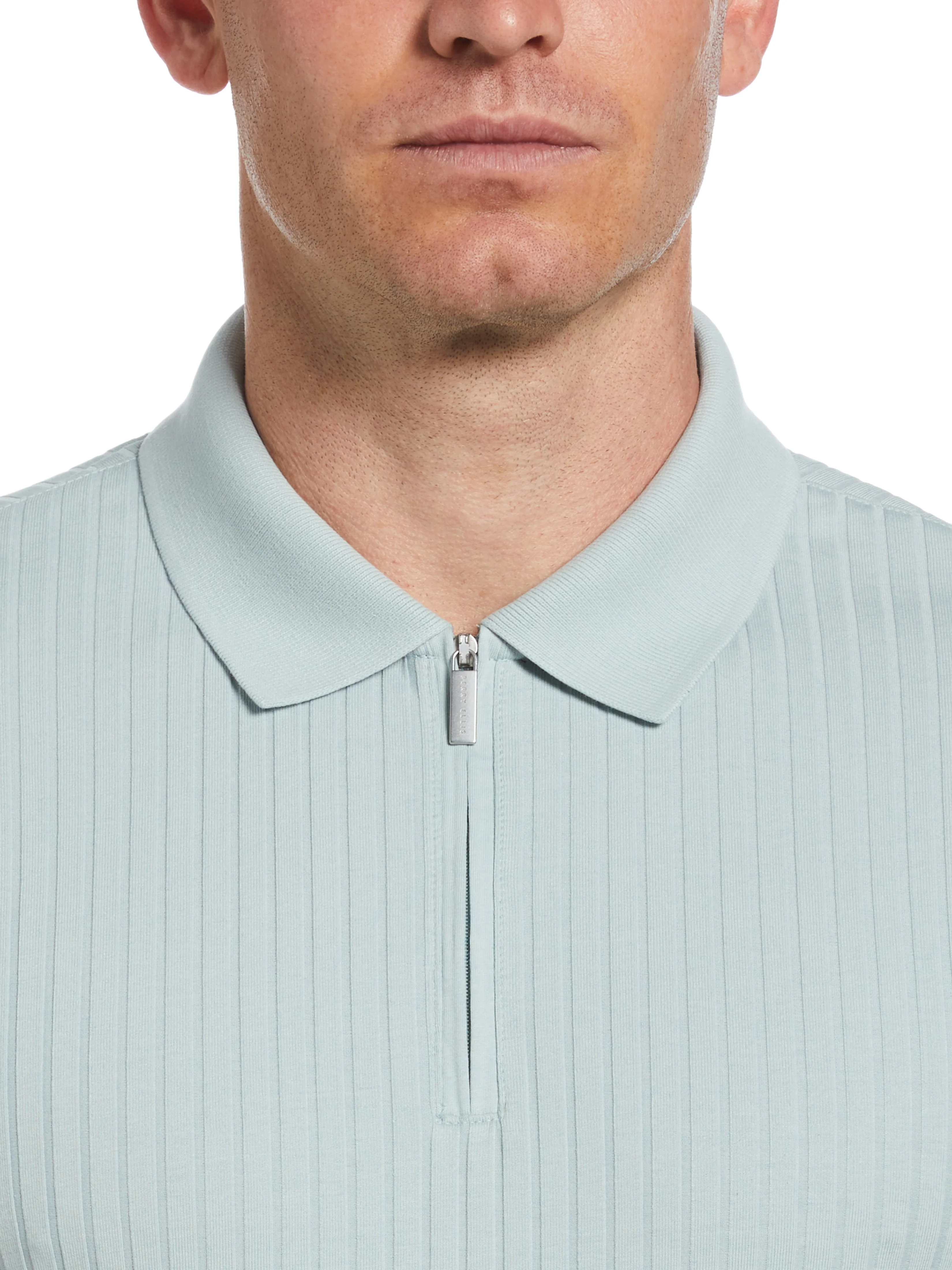 Quarter Zip Ribbed Polo - Image 29