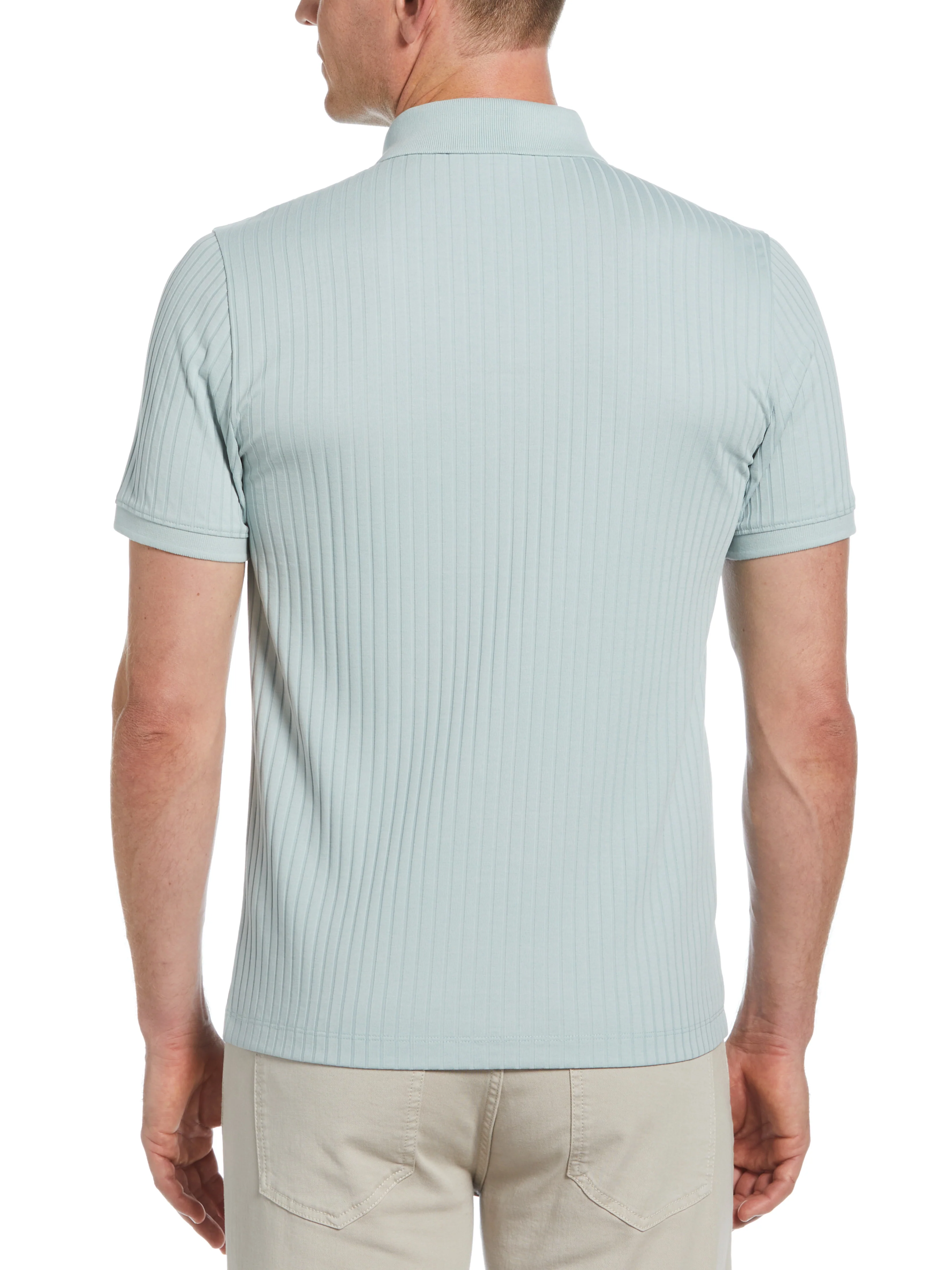 Quarter Zip Ribbed Polo - Image 30