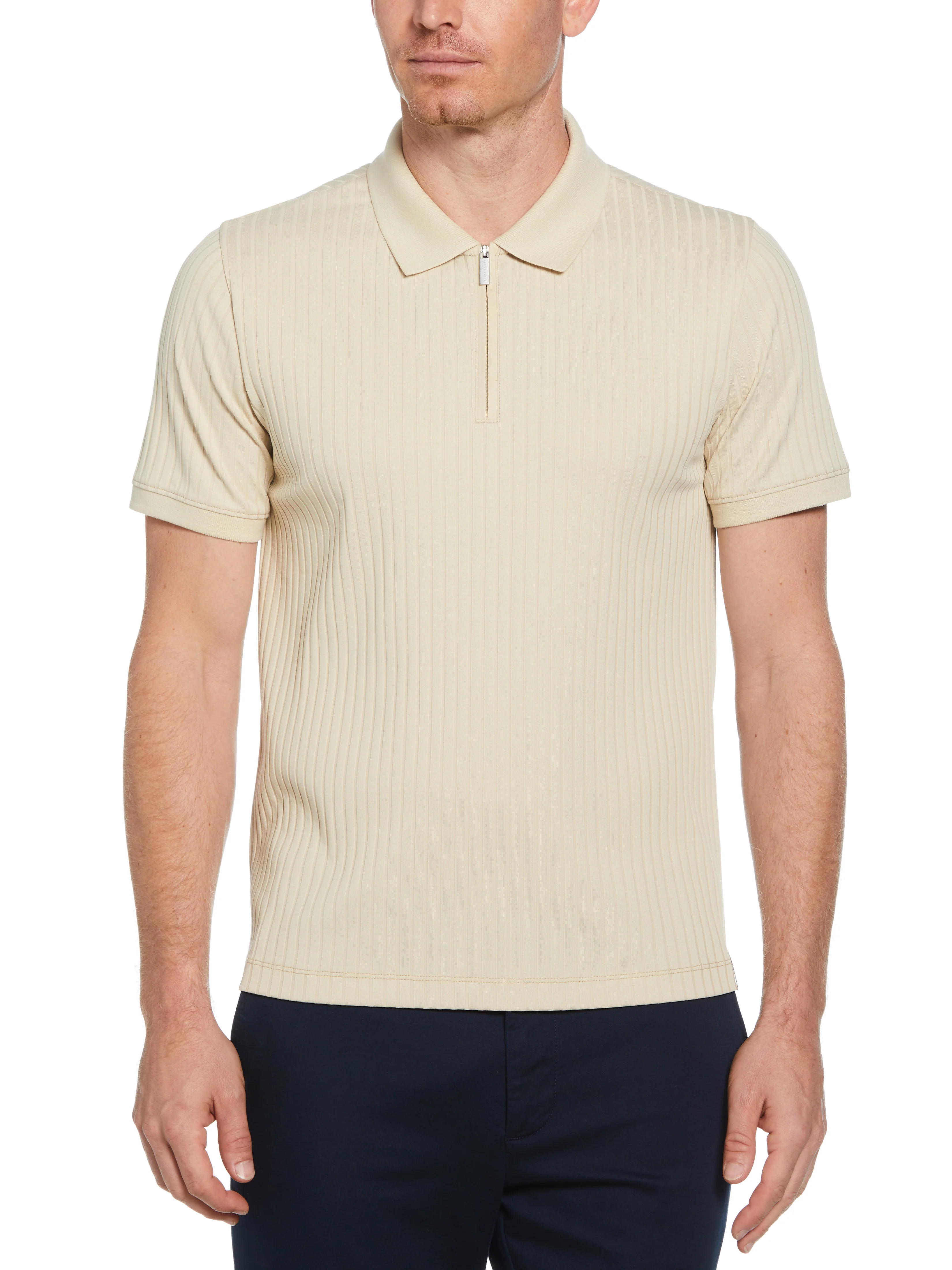 Quarter Zip Ribbed Polo - Image 31