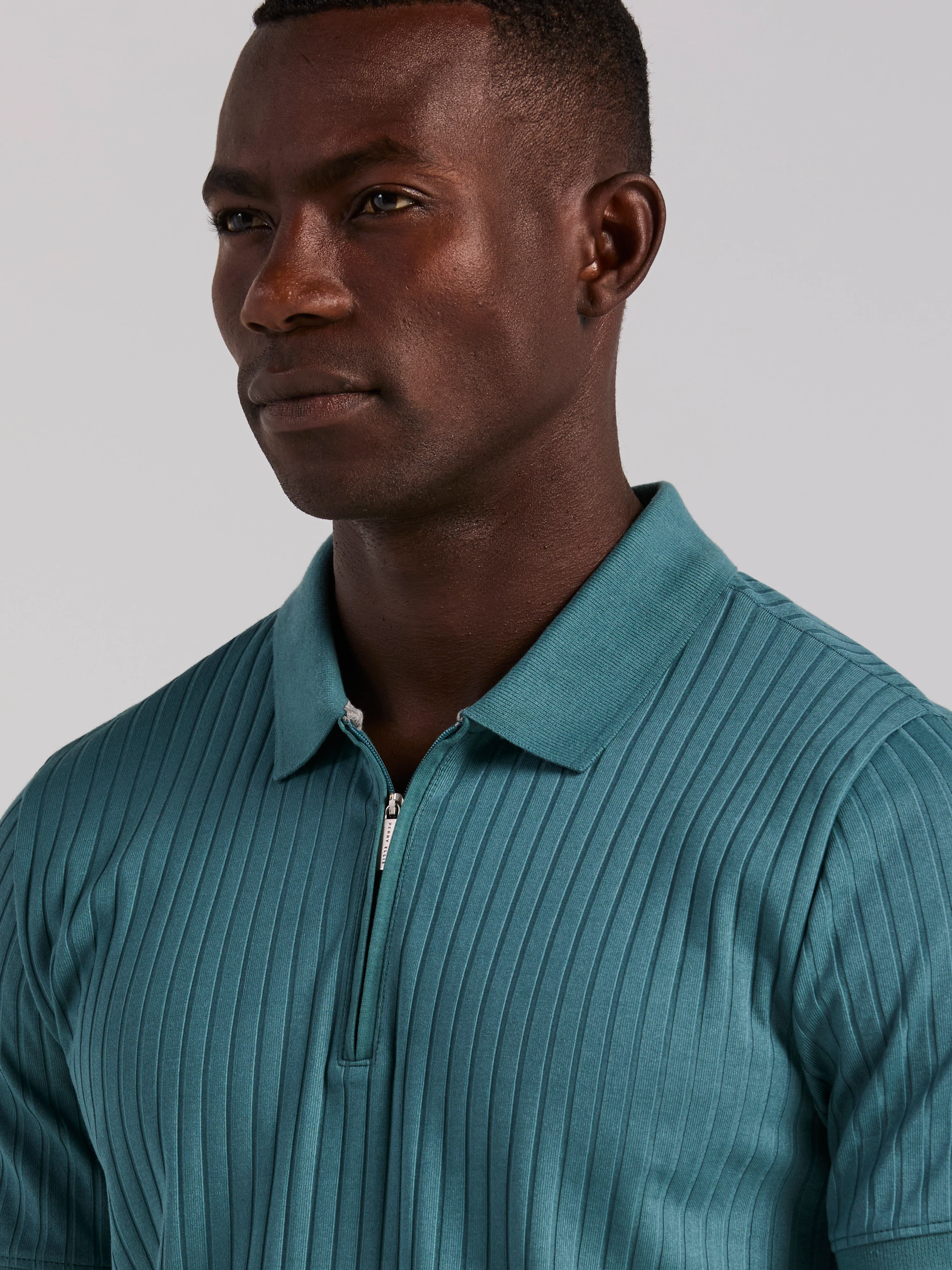 Quarter Zip Ribbed Polo - Image 40