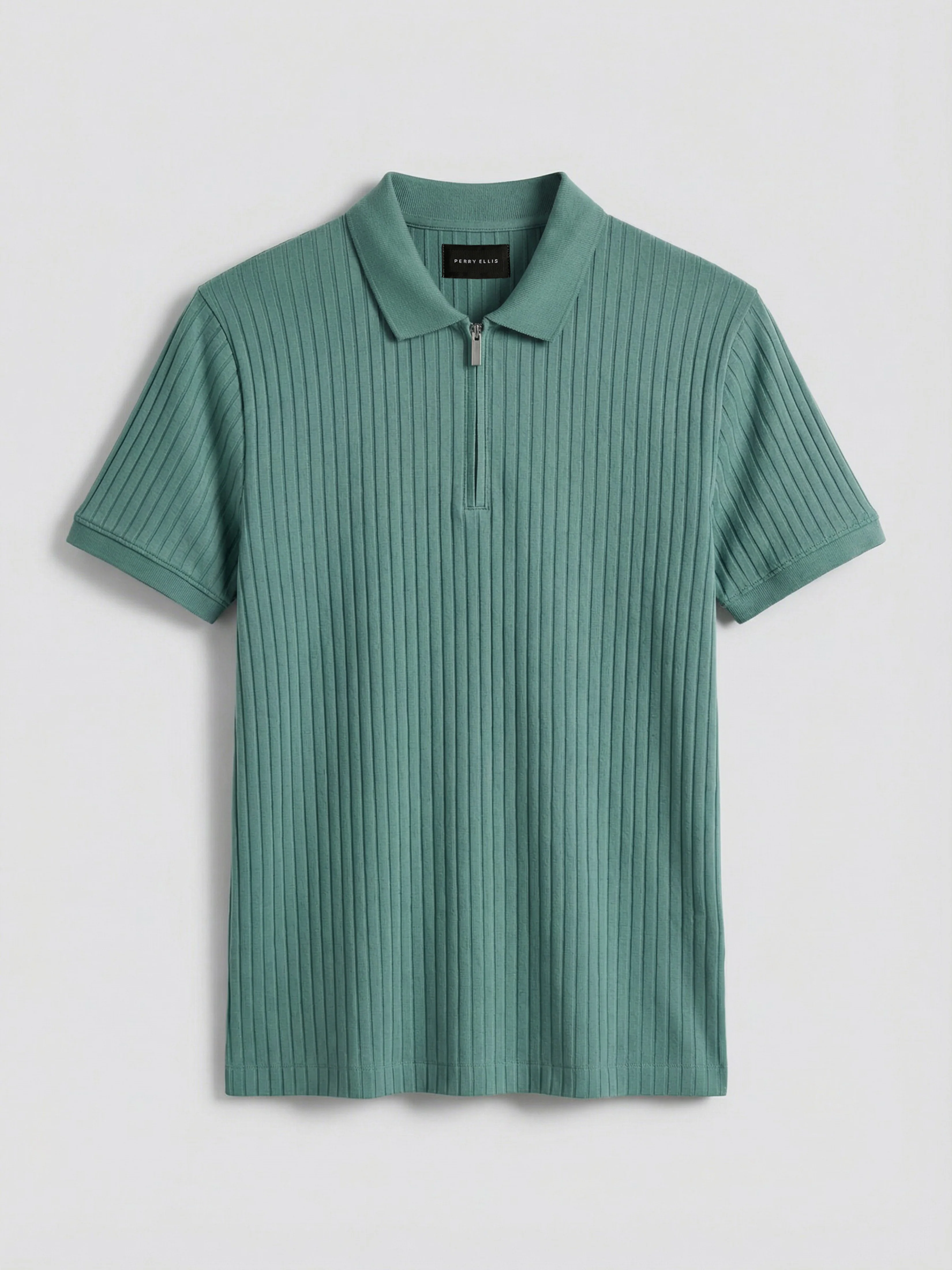 Quarter Zip Ribbed Polo - Image 62