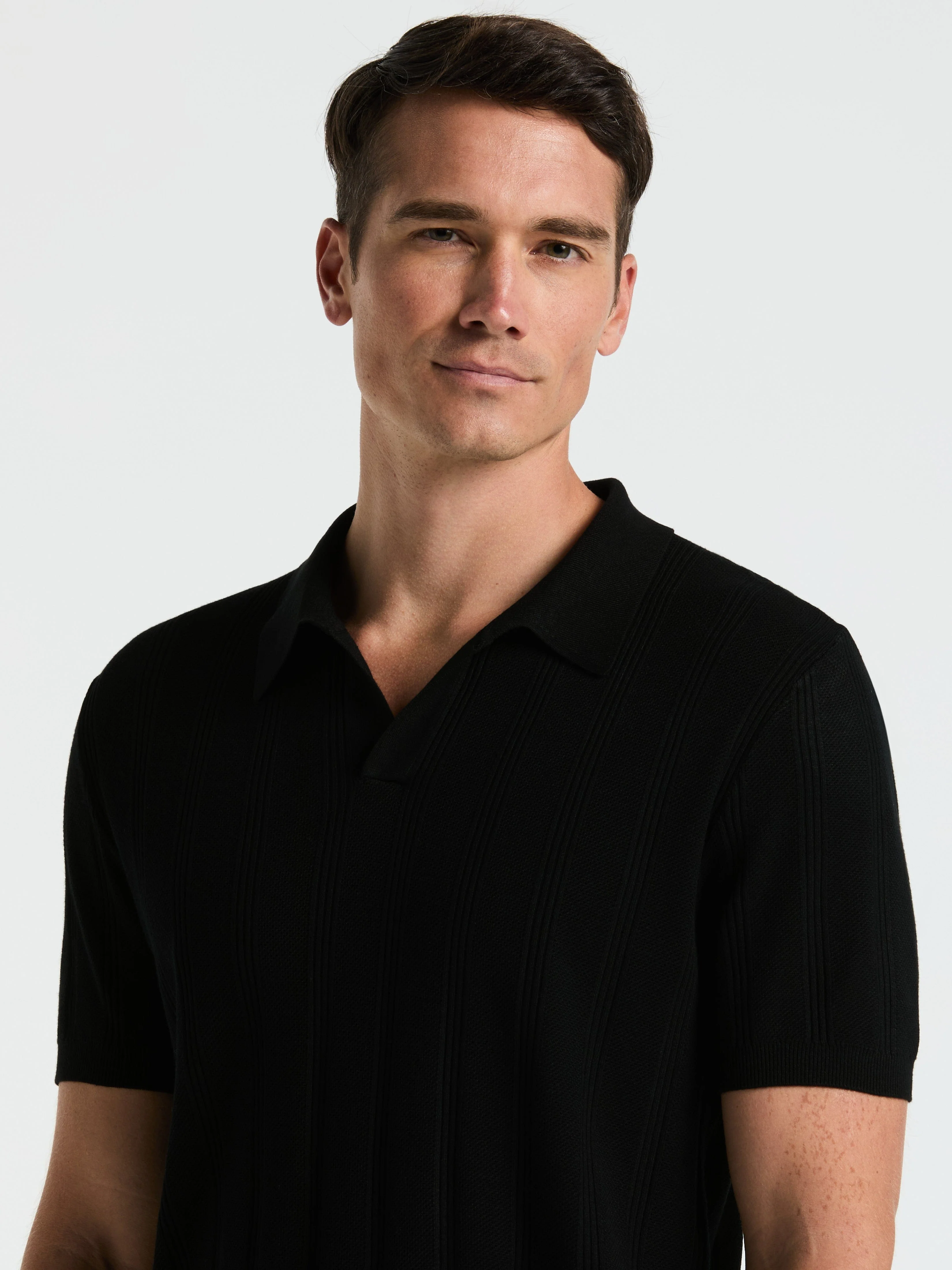 Mesh Stripe Sweater Polo - Image 12
