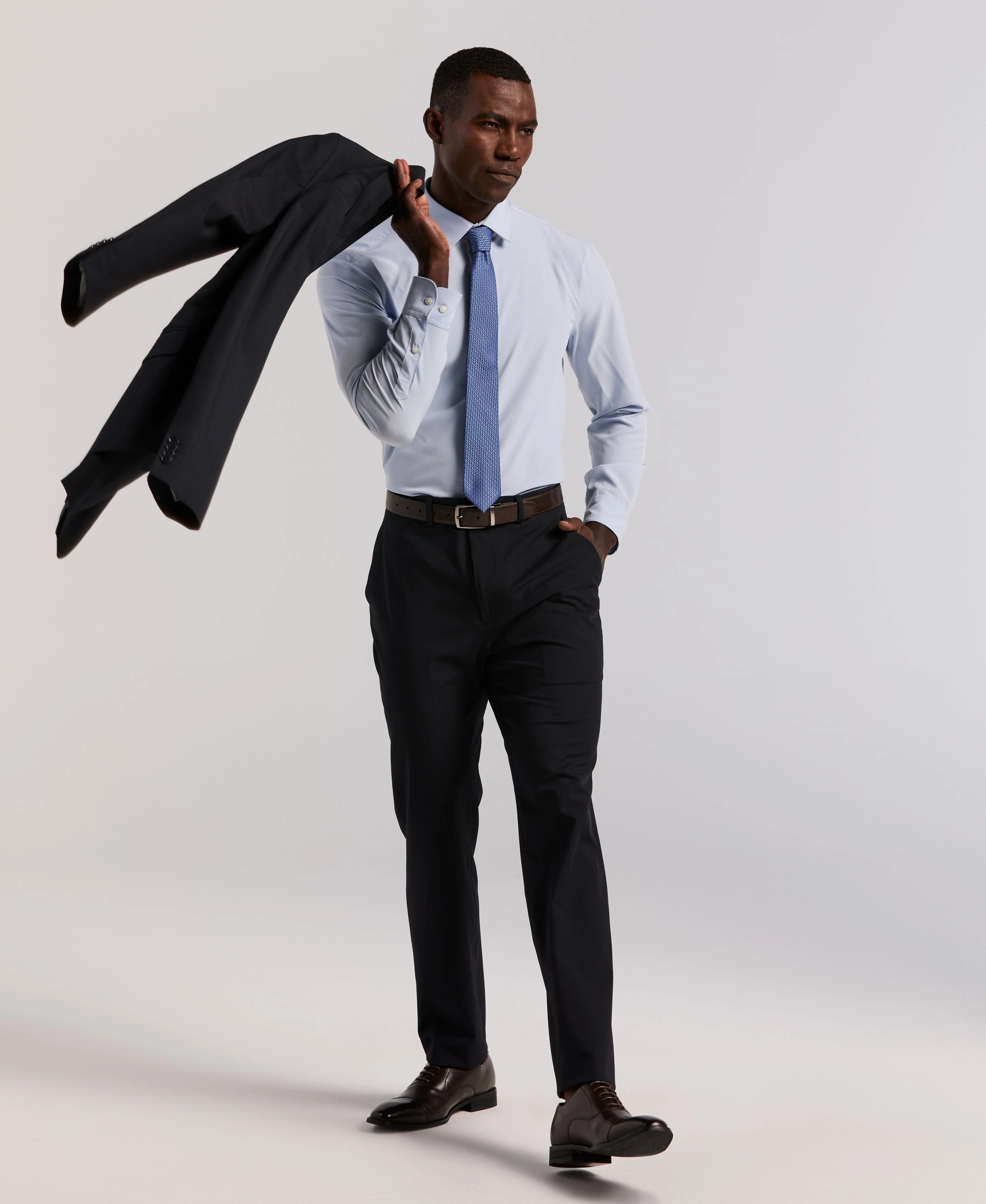 Slim Fit Gabardine Suit Jacket - Image 9