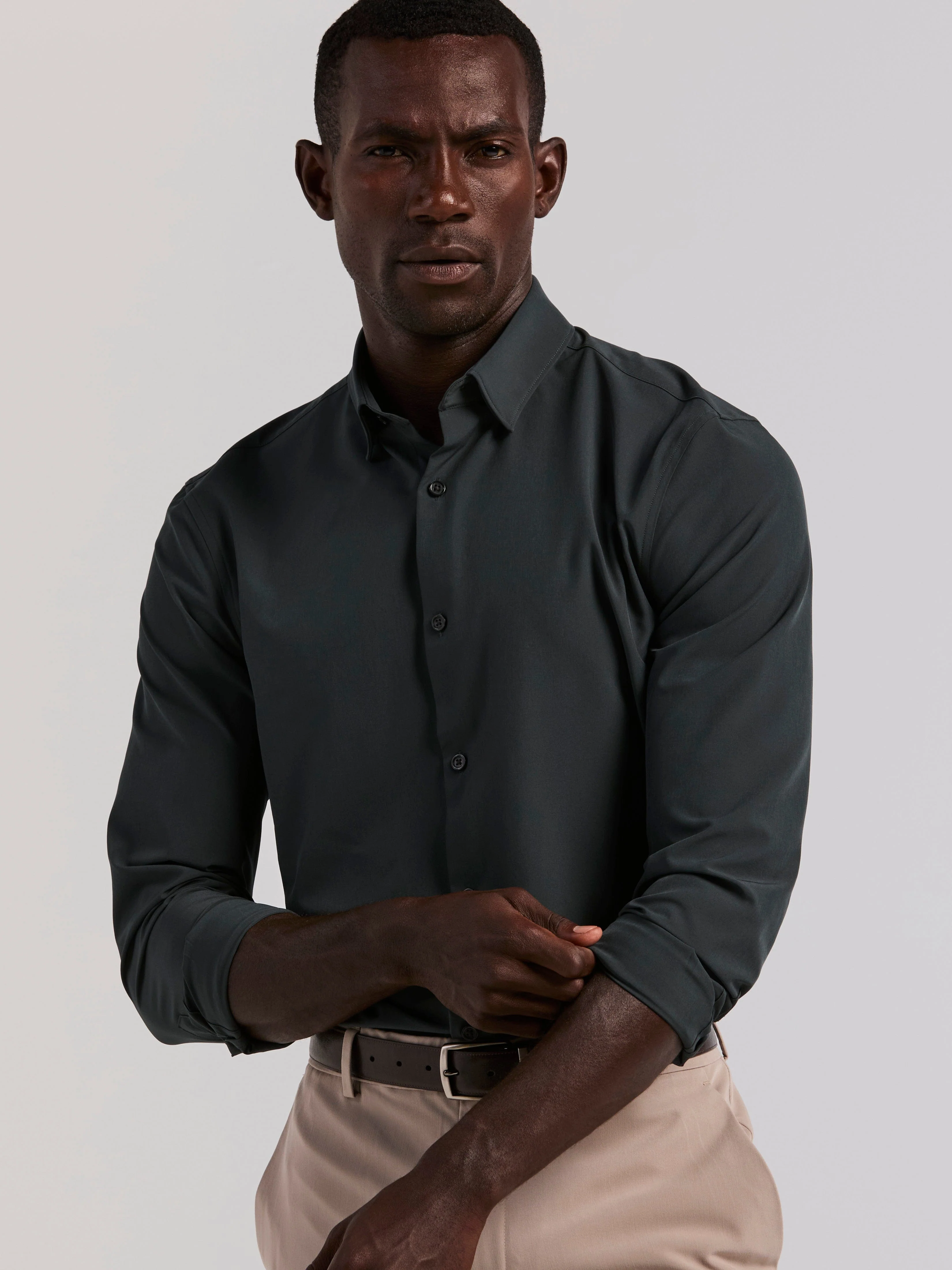 Slim Fit Total Stretch Dress Shirt - Image 21