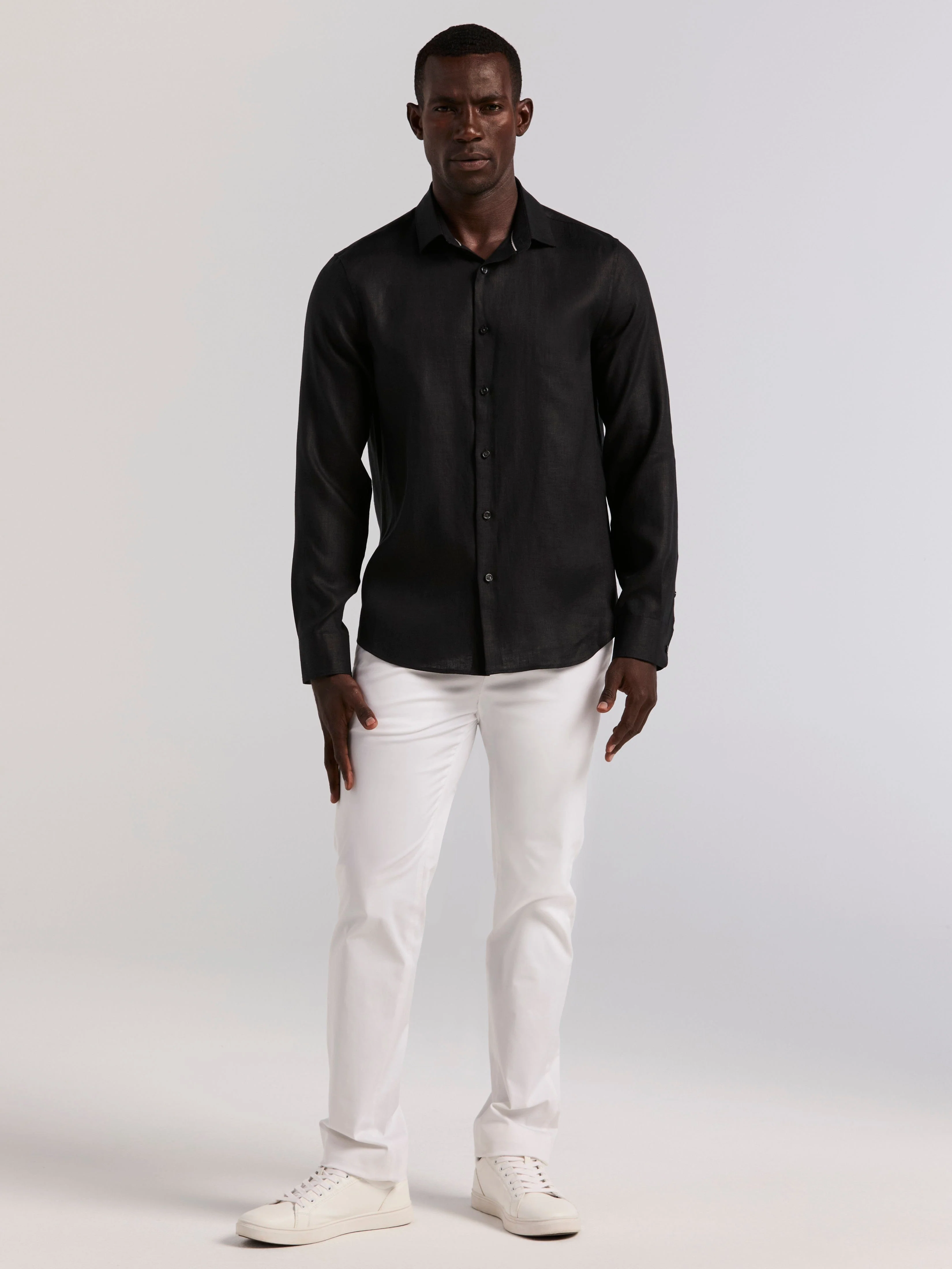 Solid Linen Shirt - Image 12