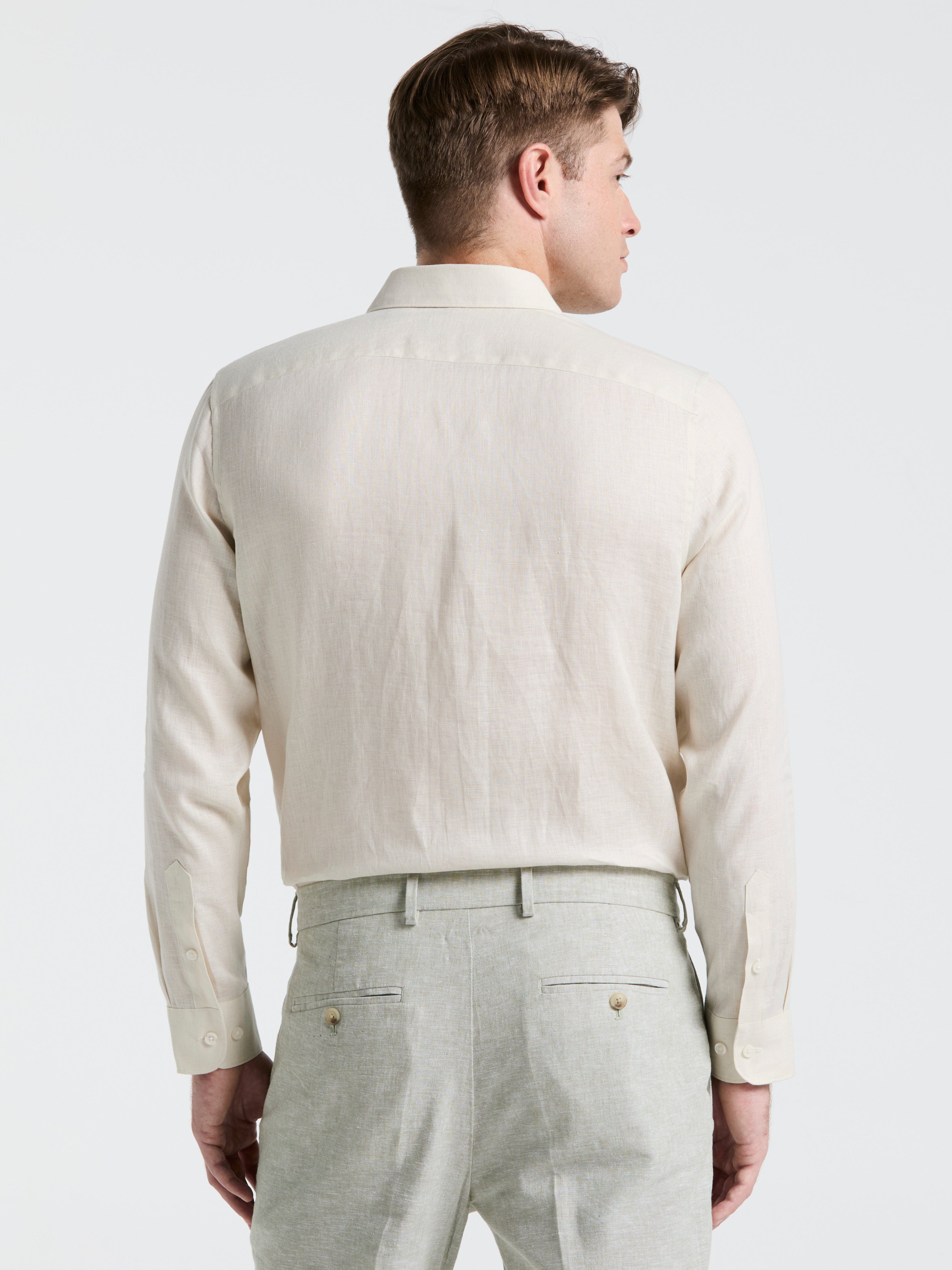 Solid Linen Shirt - Image 15