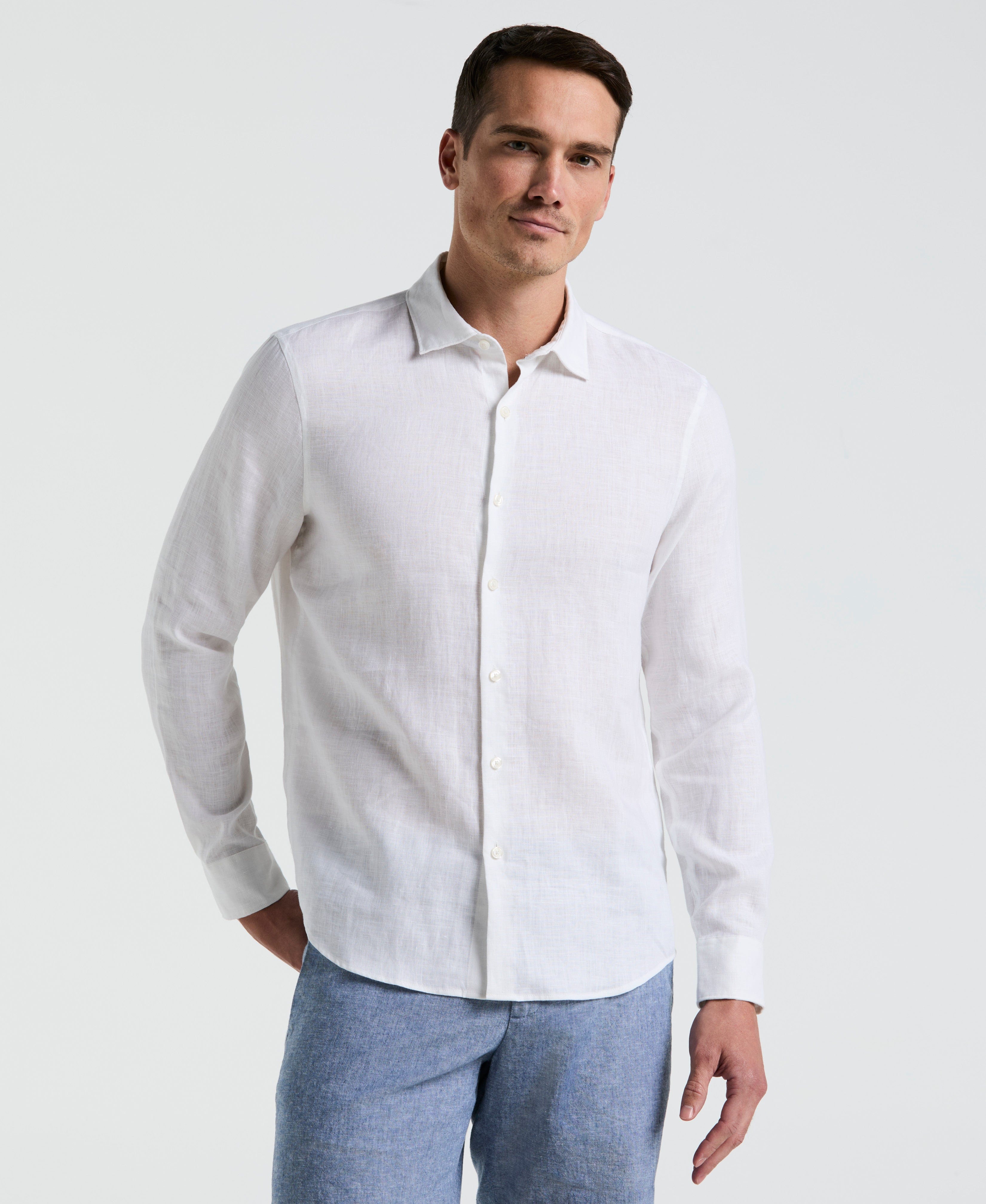 Solid Linen Shirt - Image 17