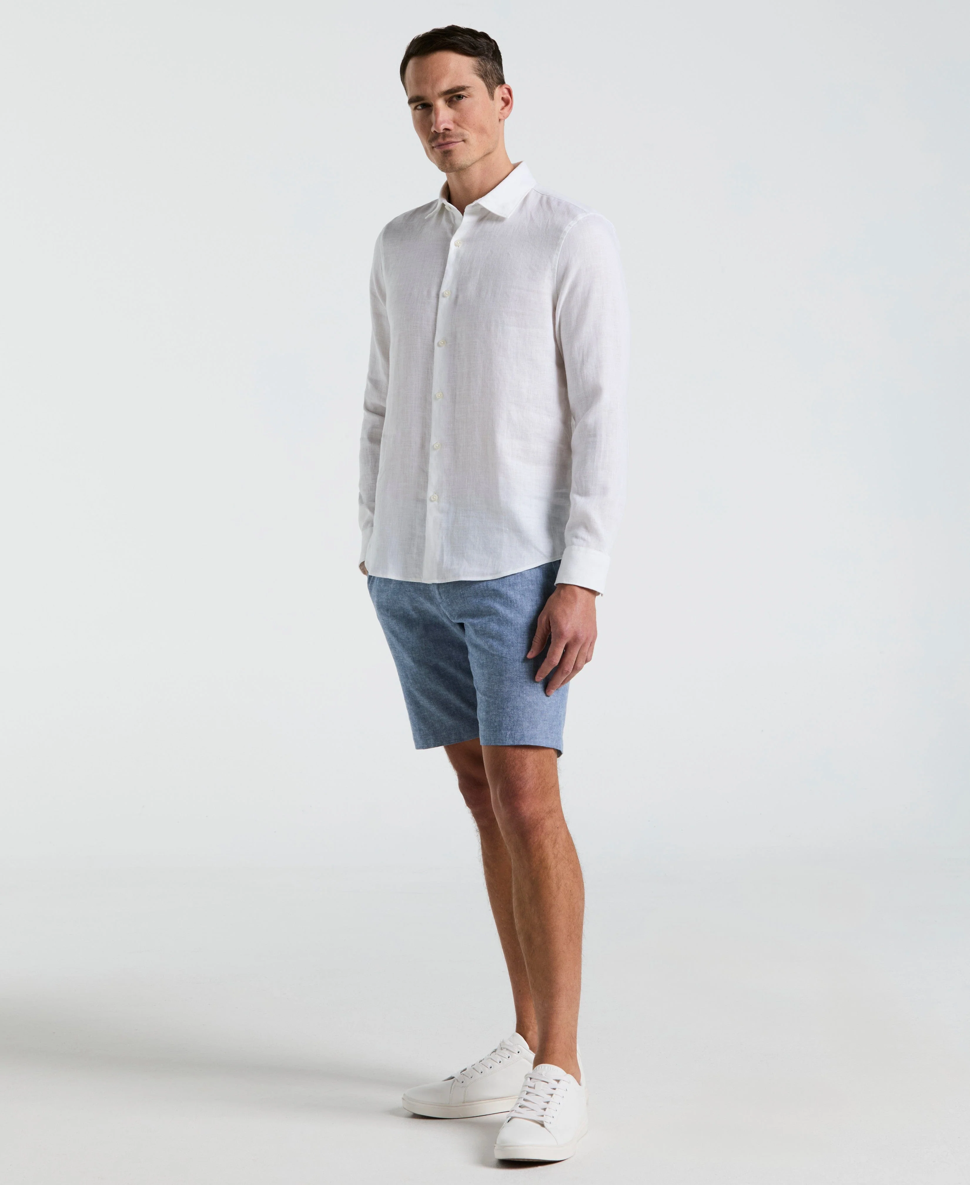 Solid Linen Shirt - Image 20