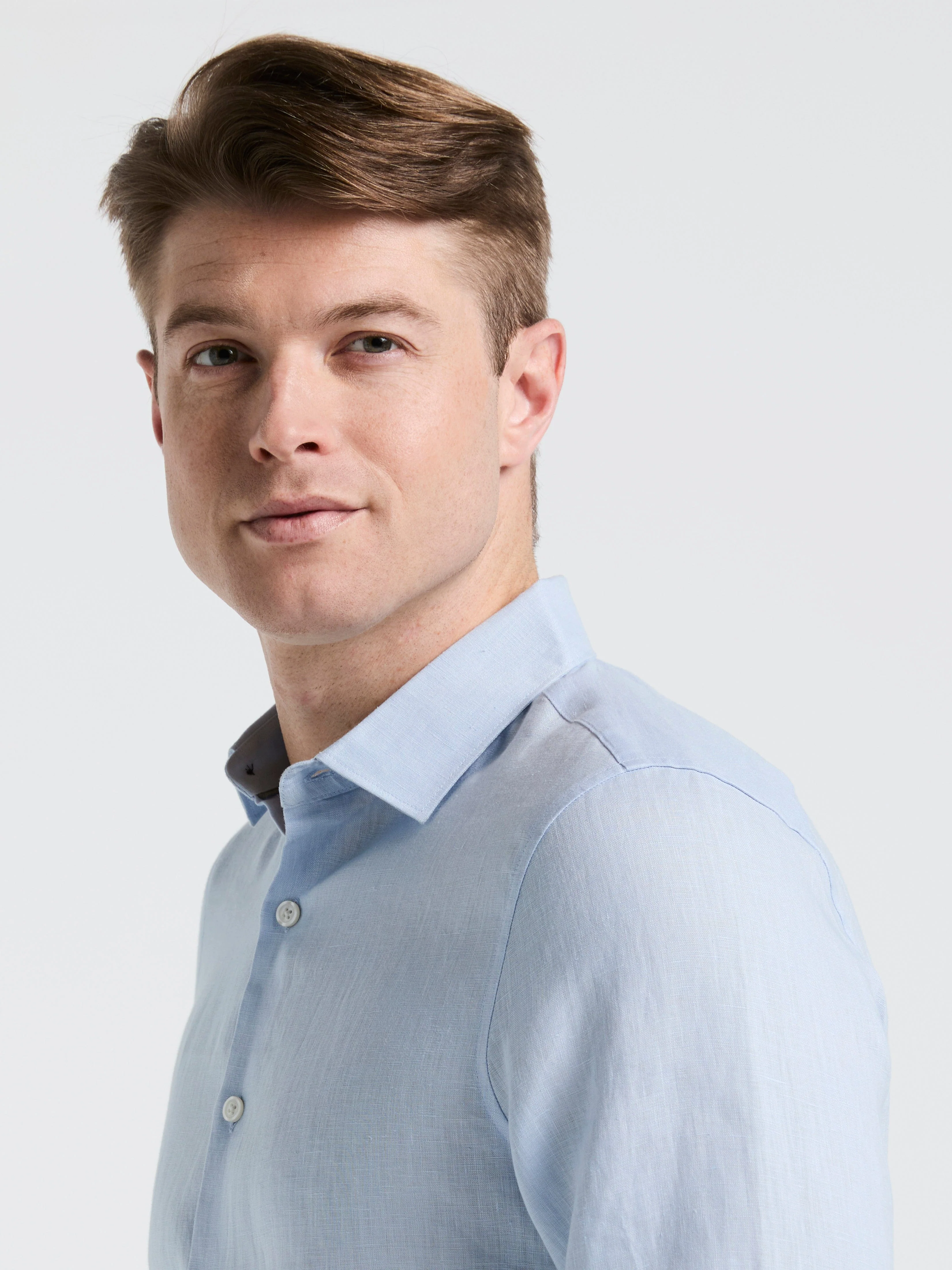 Solid Linen Shirt - Image 22