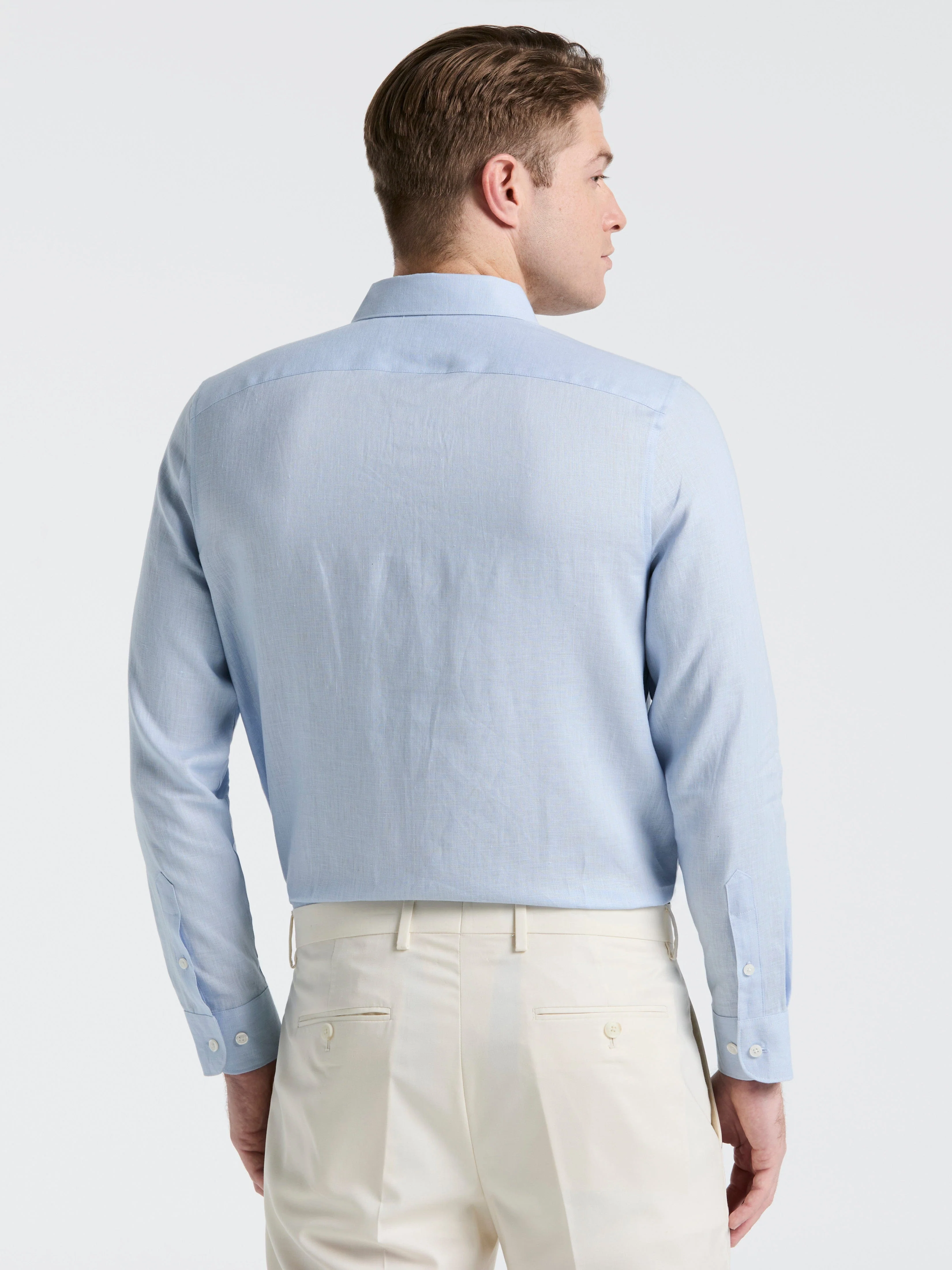 Solid Linen Shirt - Image 23