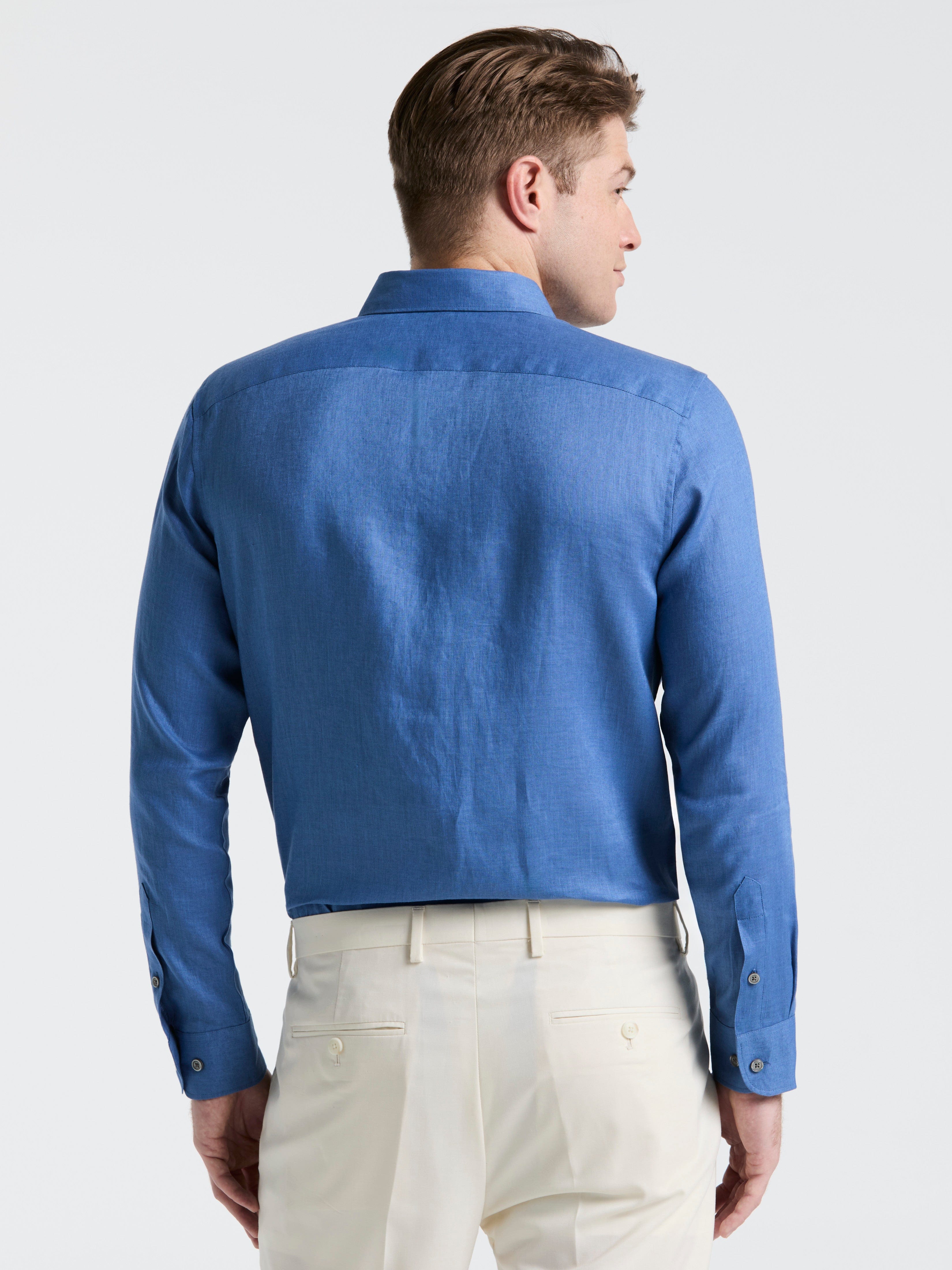 Solid Linen Shirt - Image 7