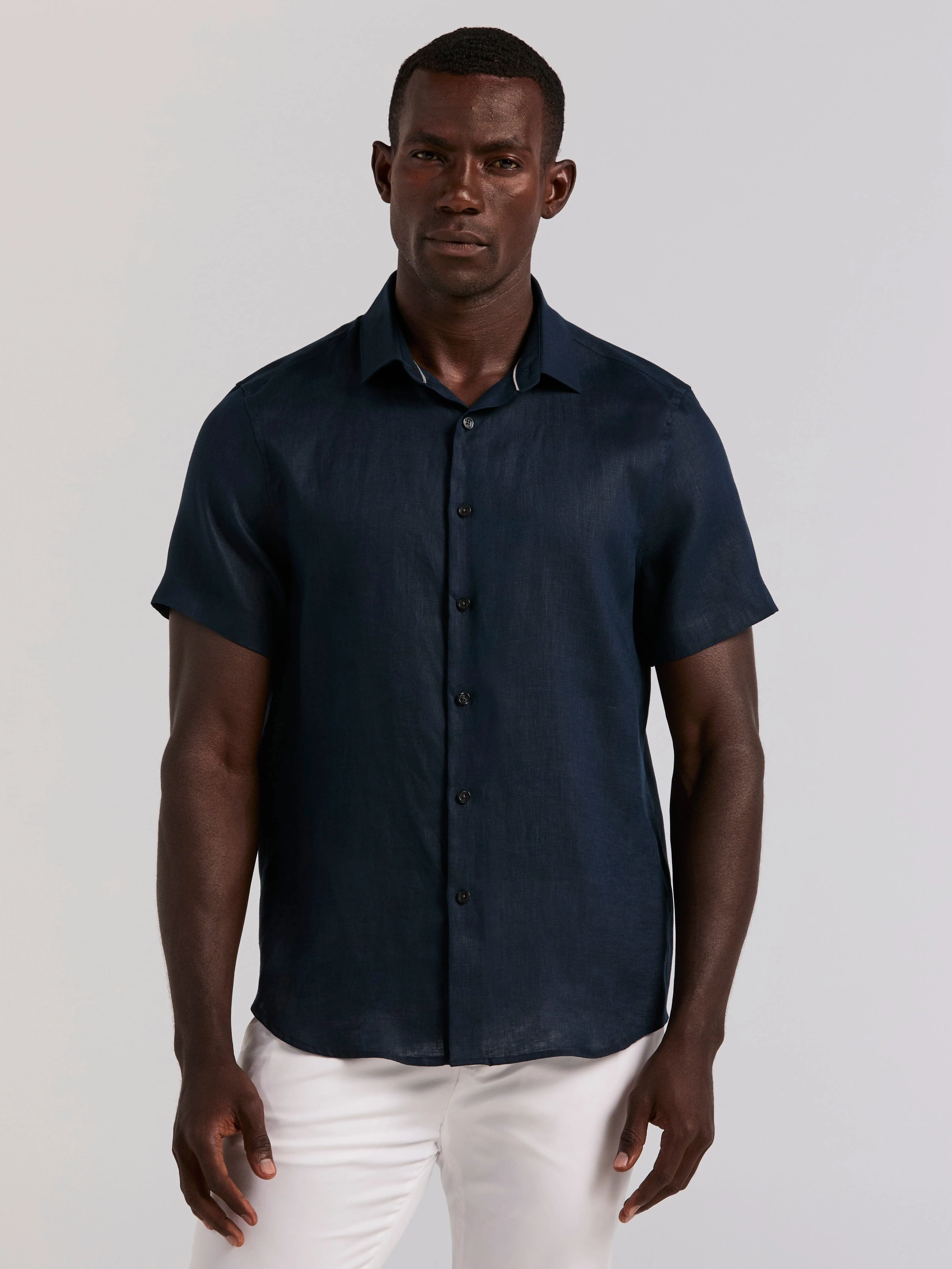 Solid Linen Shirt - Image 12