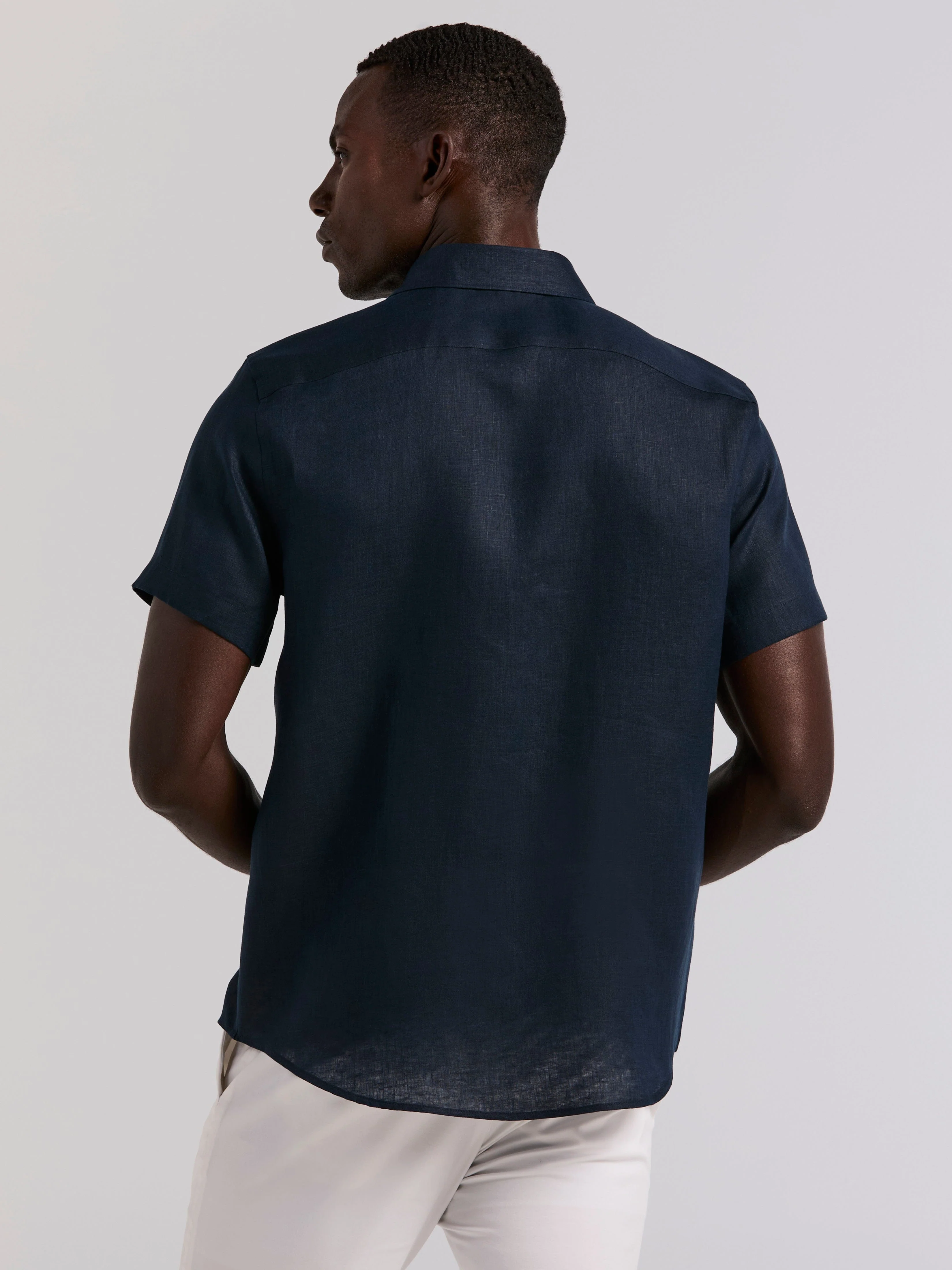 Solid Linen Shirt - Image 13