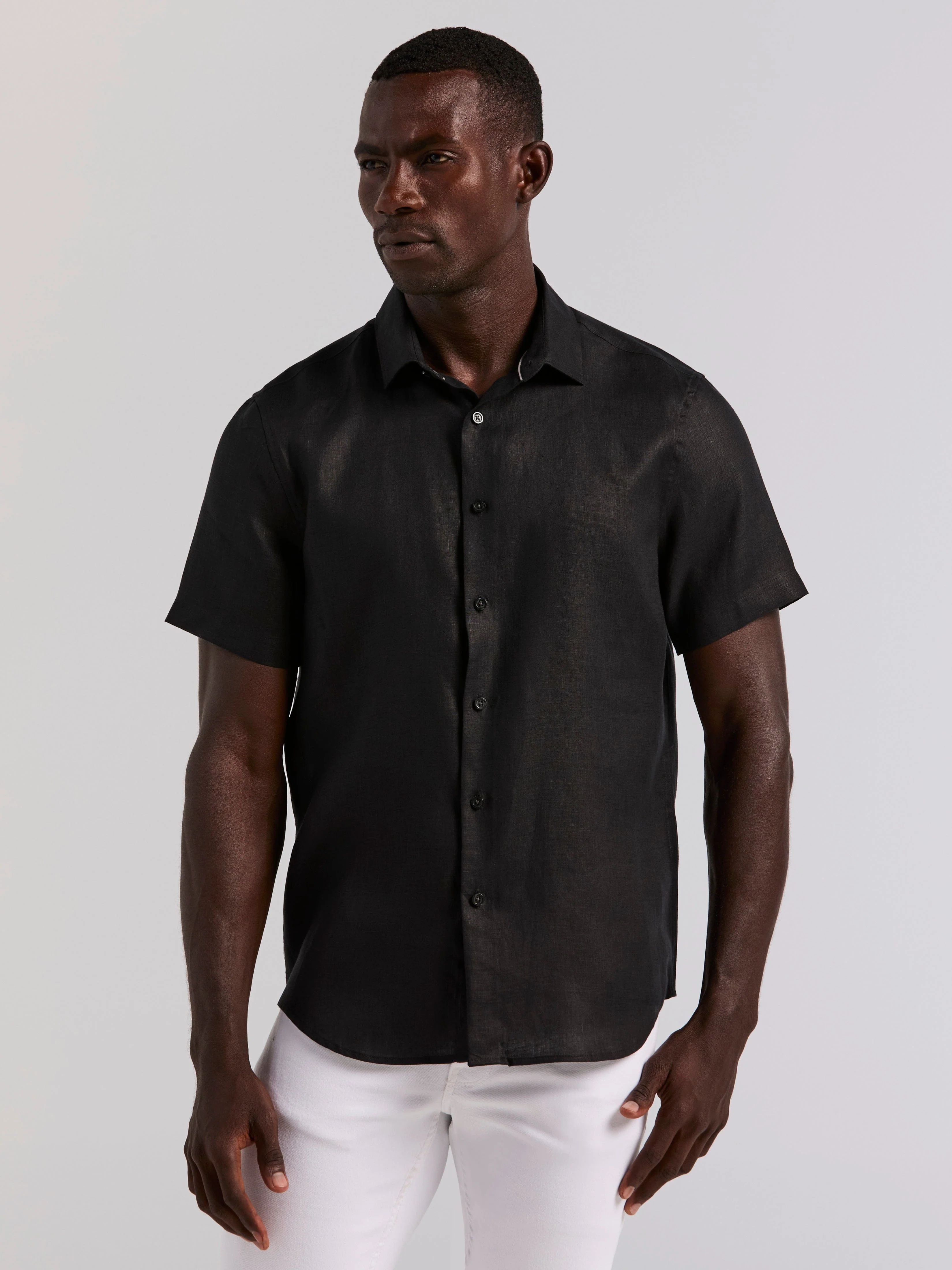 Solid Linen Shirt - Image 26