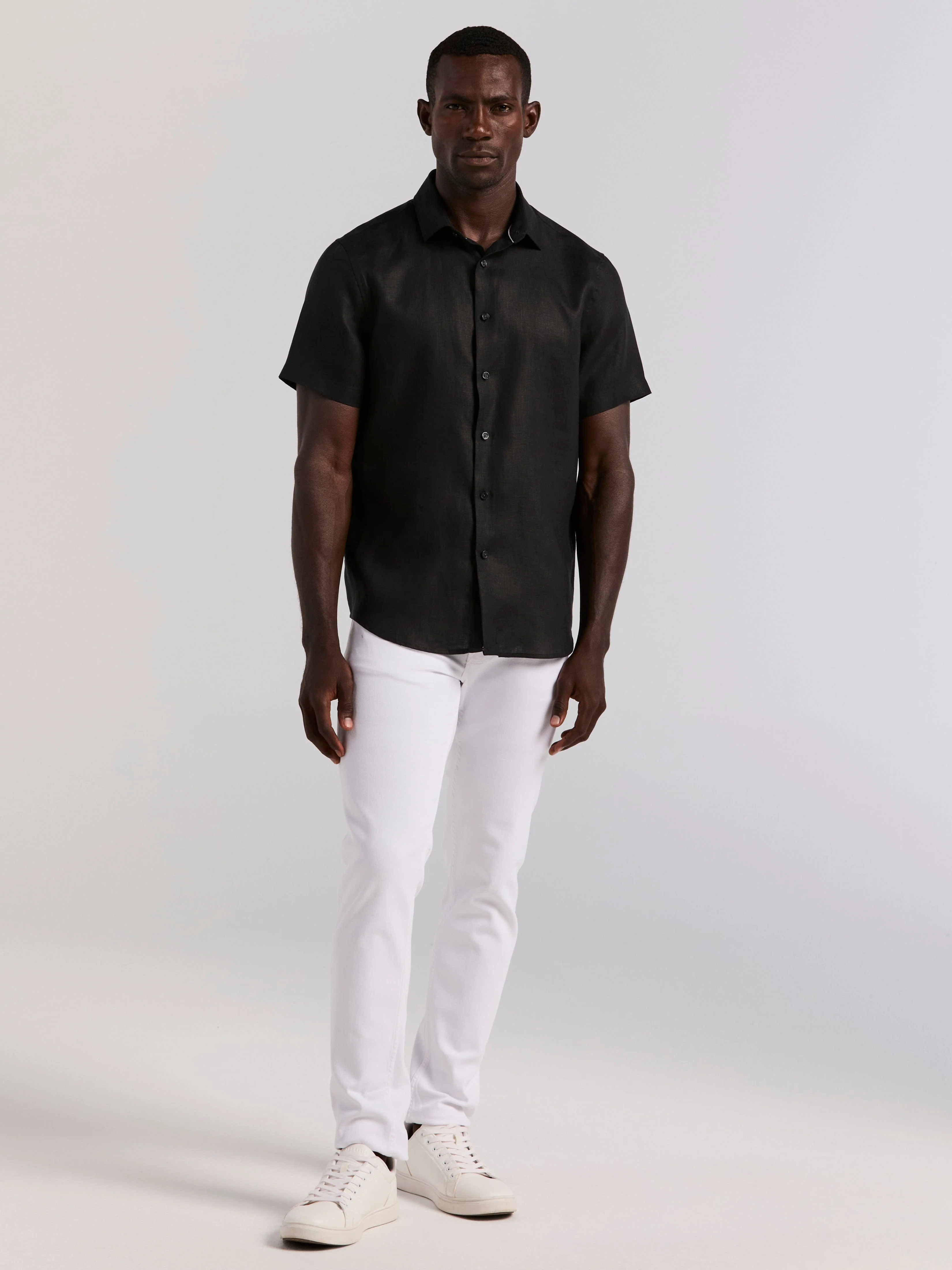 Solid Linen Shirt - Image 30
