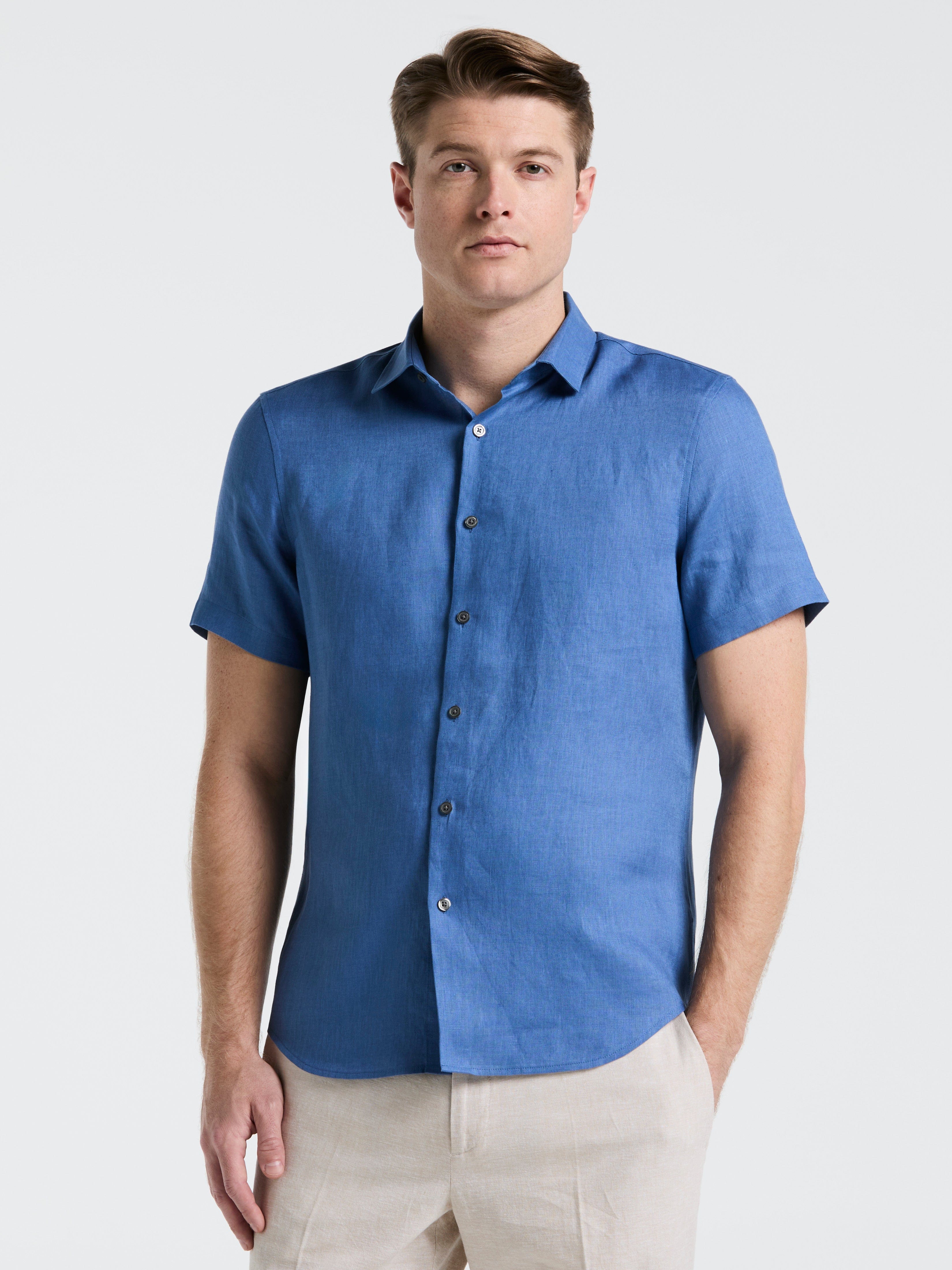 Solid Linen Shirt - Image 35