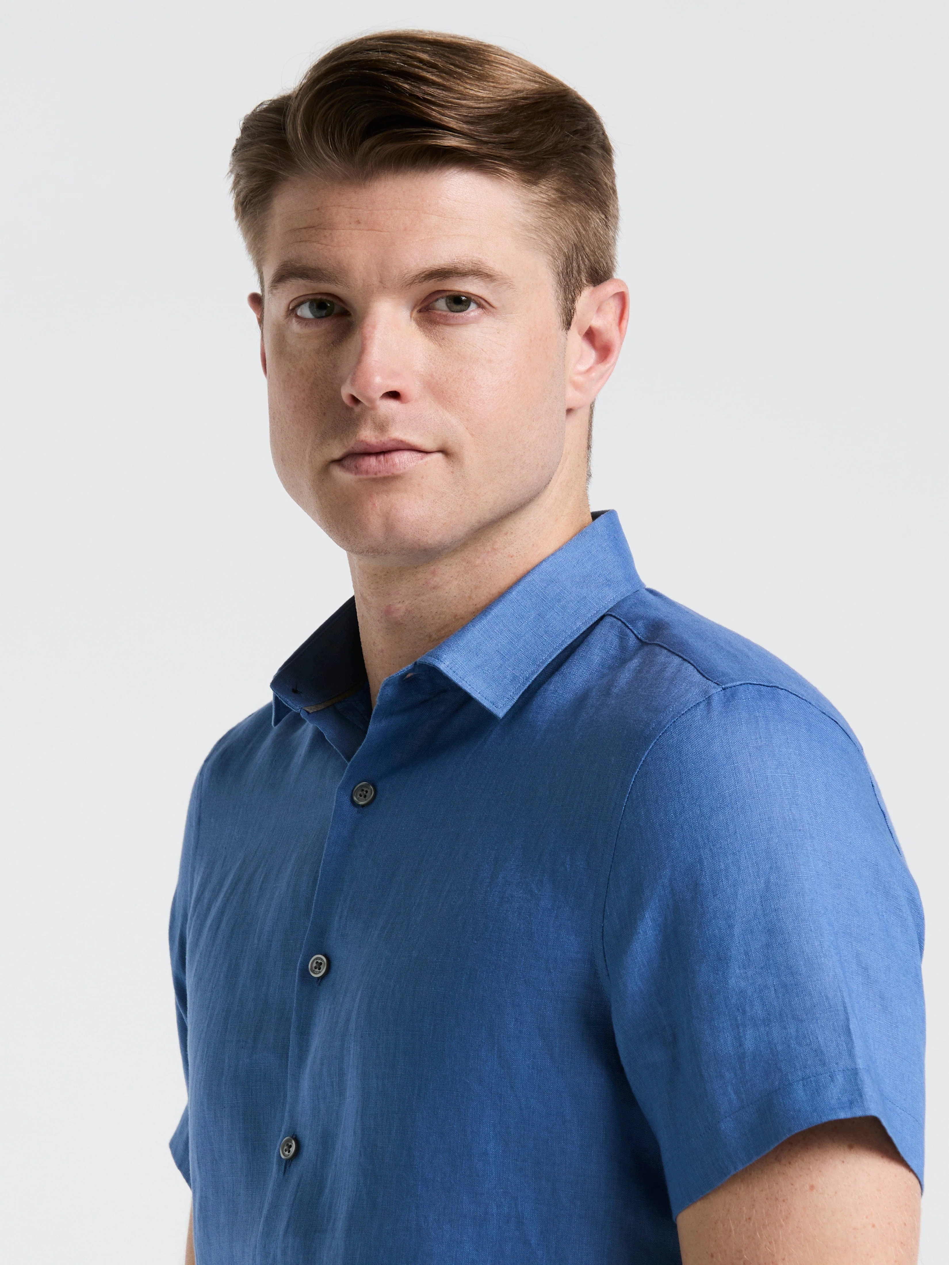 Solid Linen Shirt - Image 36