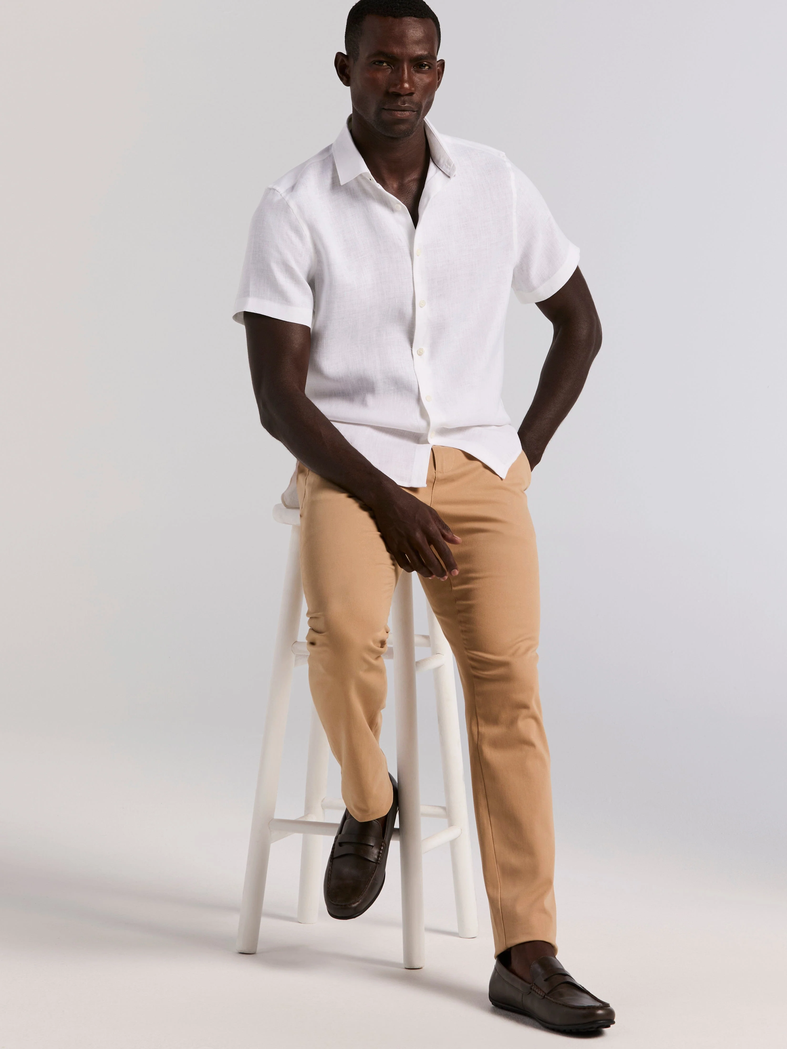 Solid Linen Shirt - Image 5