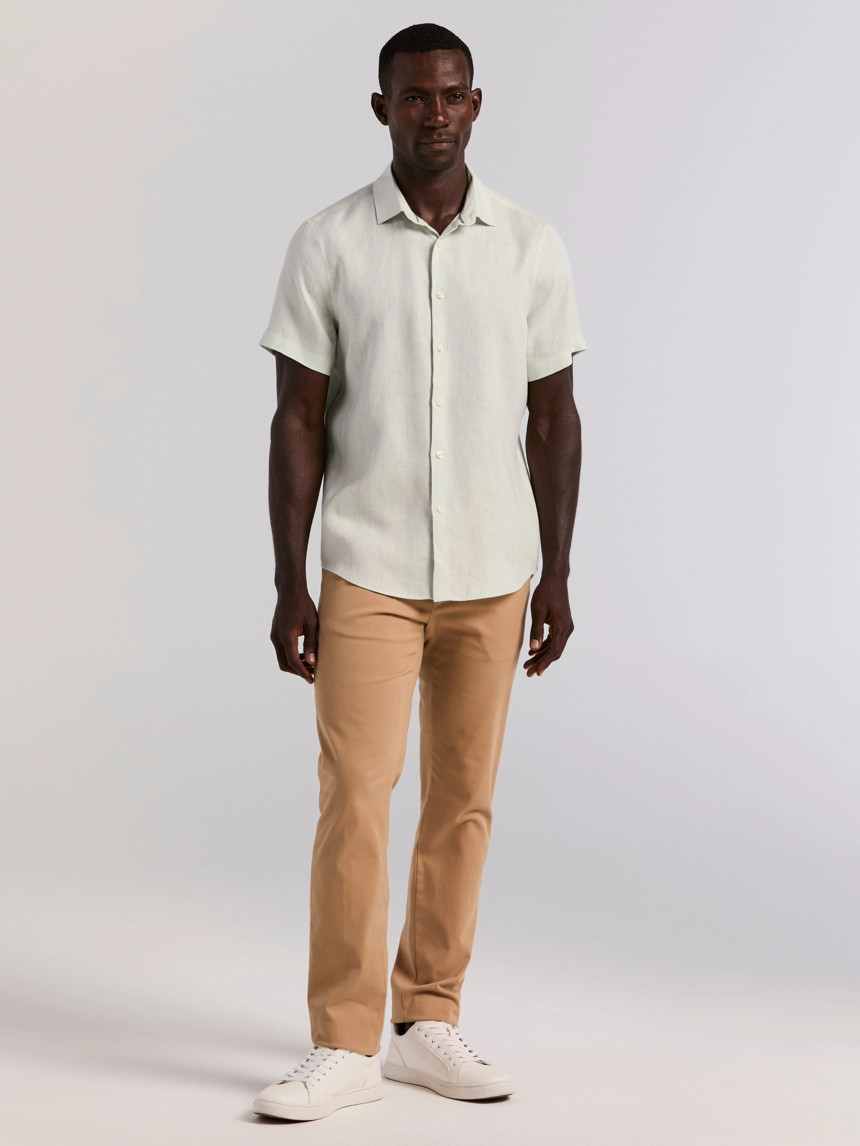 Solid Linen Shirt - Image 9
