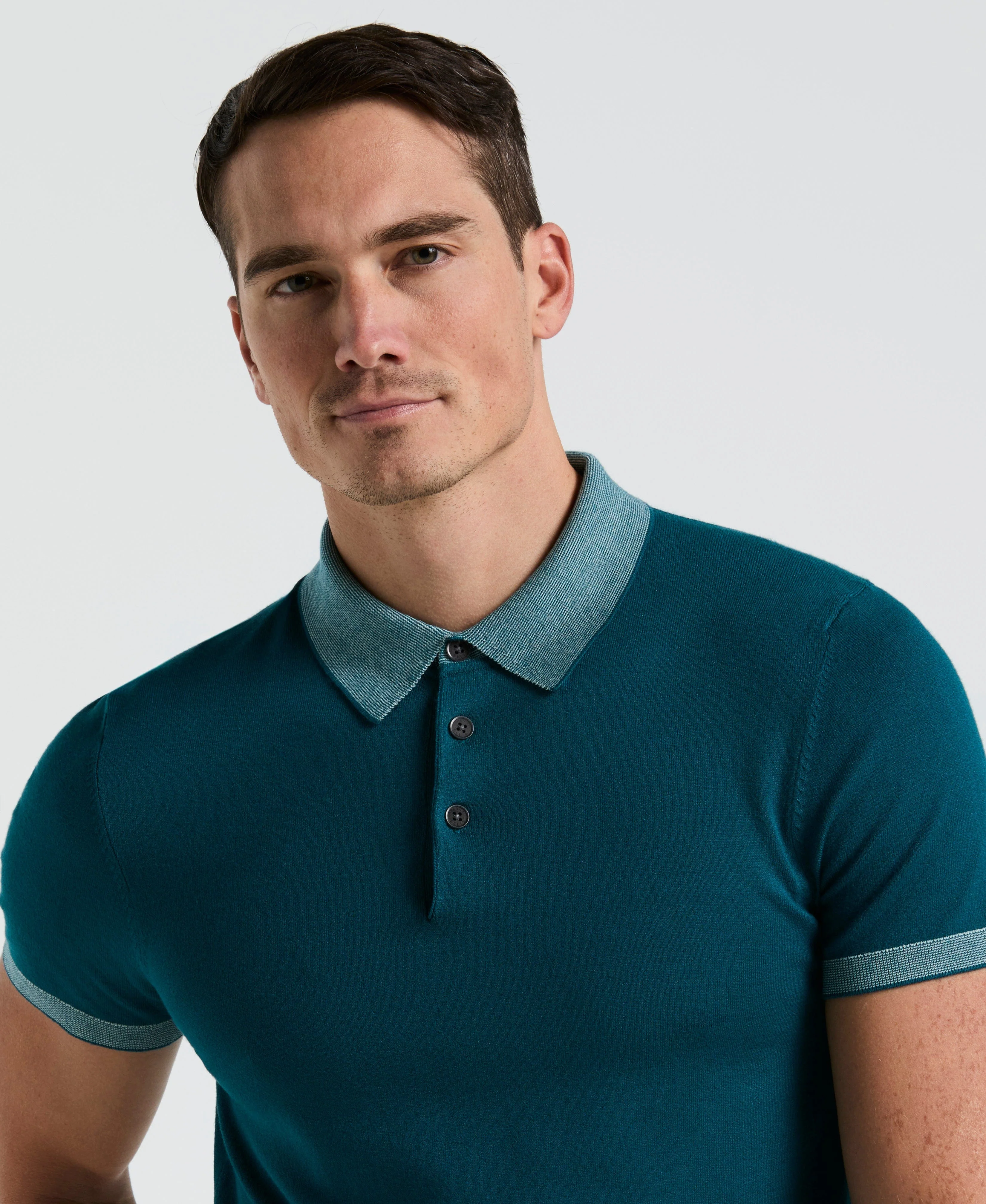 Tech Knit Contrast Sweater Polo - Image 3