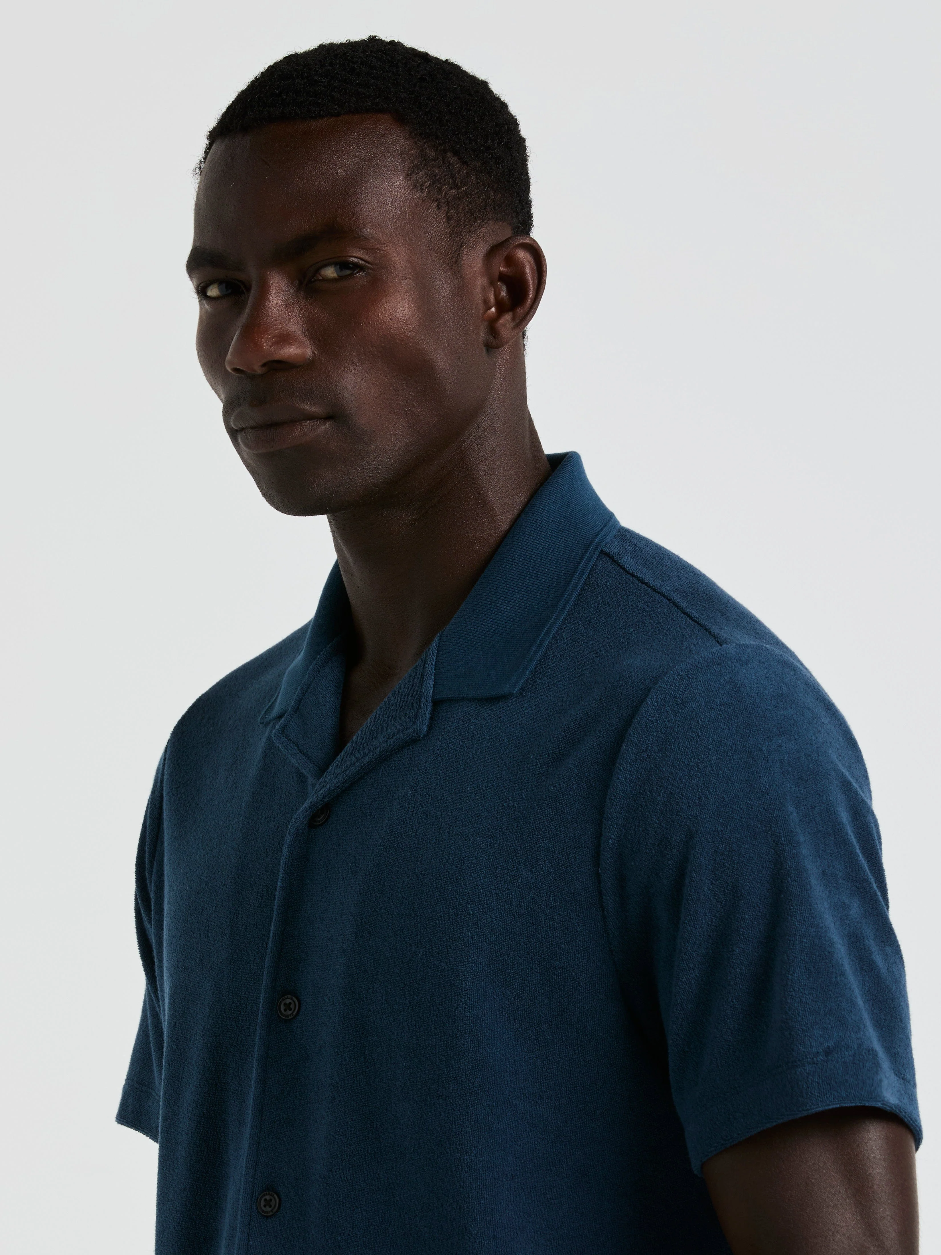 Terry Camp Collar Shirt - Image 3