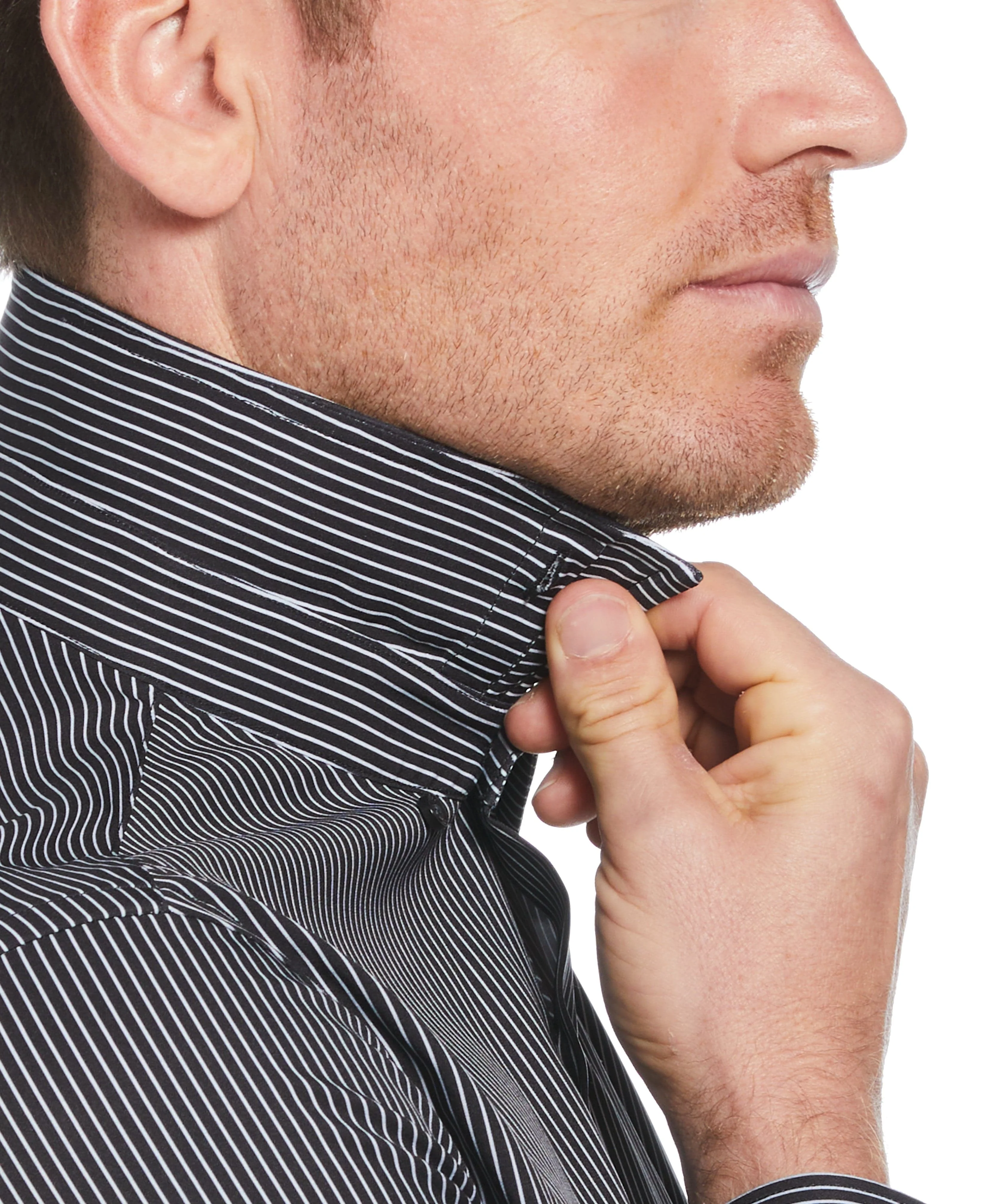Total Stretch Pinstripe Shirt - Image 3