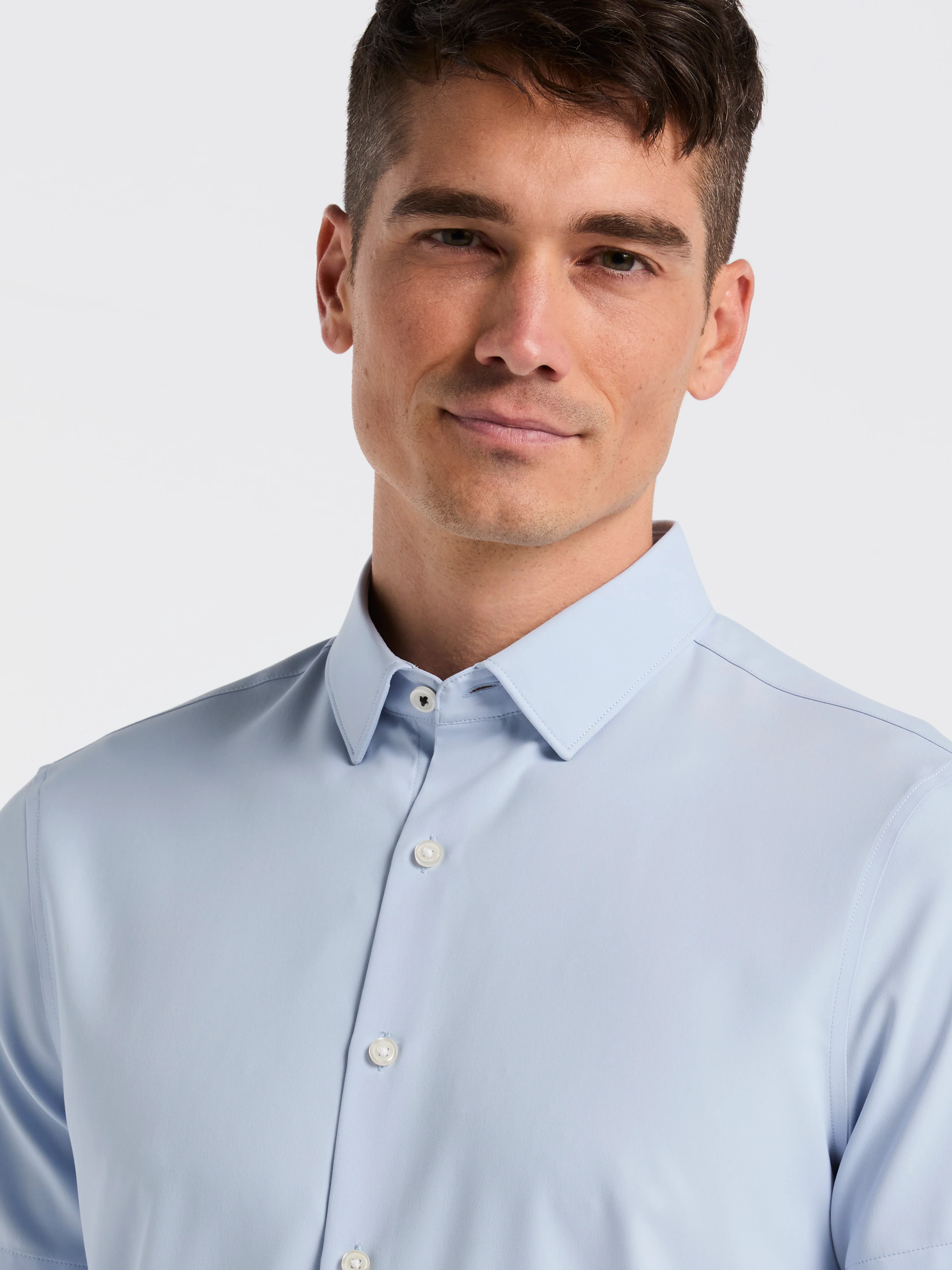 Slim Fit Total Stretch Solid Shirt - Image 21